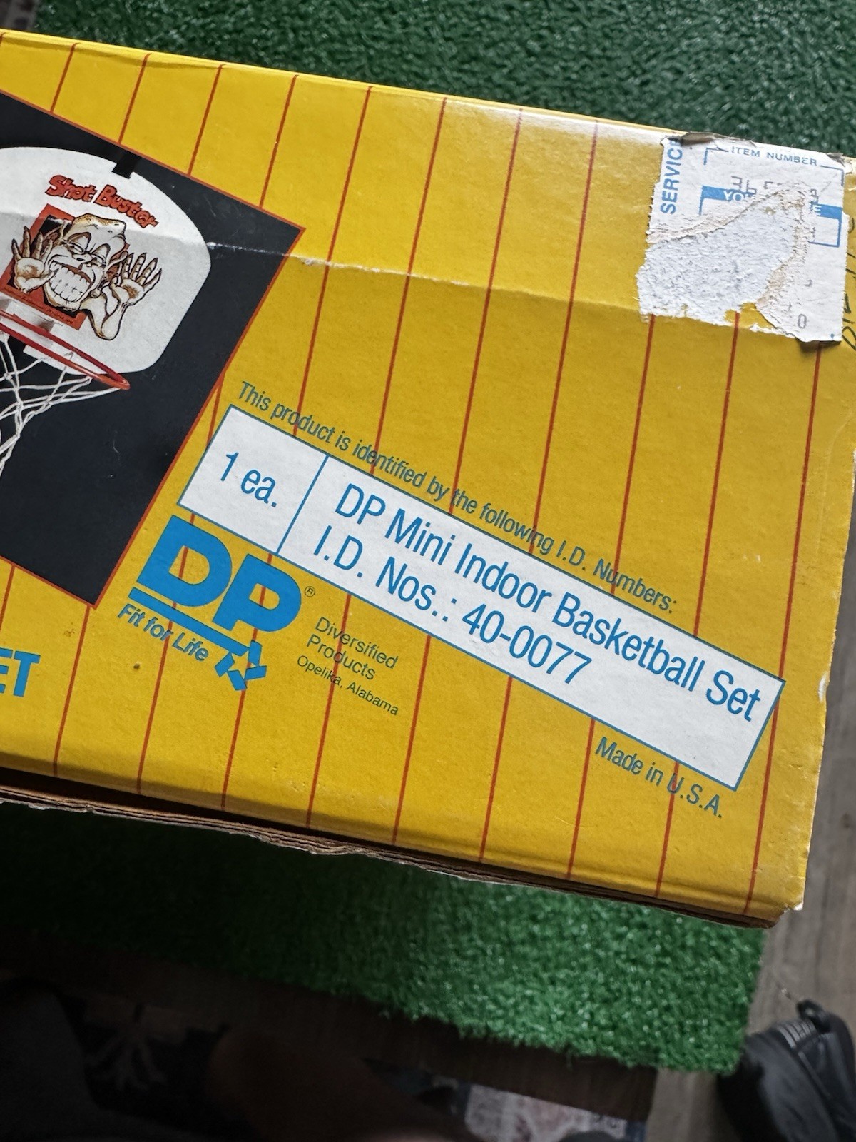 DP Shot Buster 1987 Vintage Mini Indoor Basketball Set ‘Dunkin’ Dinosaur’