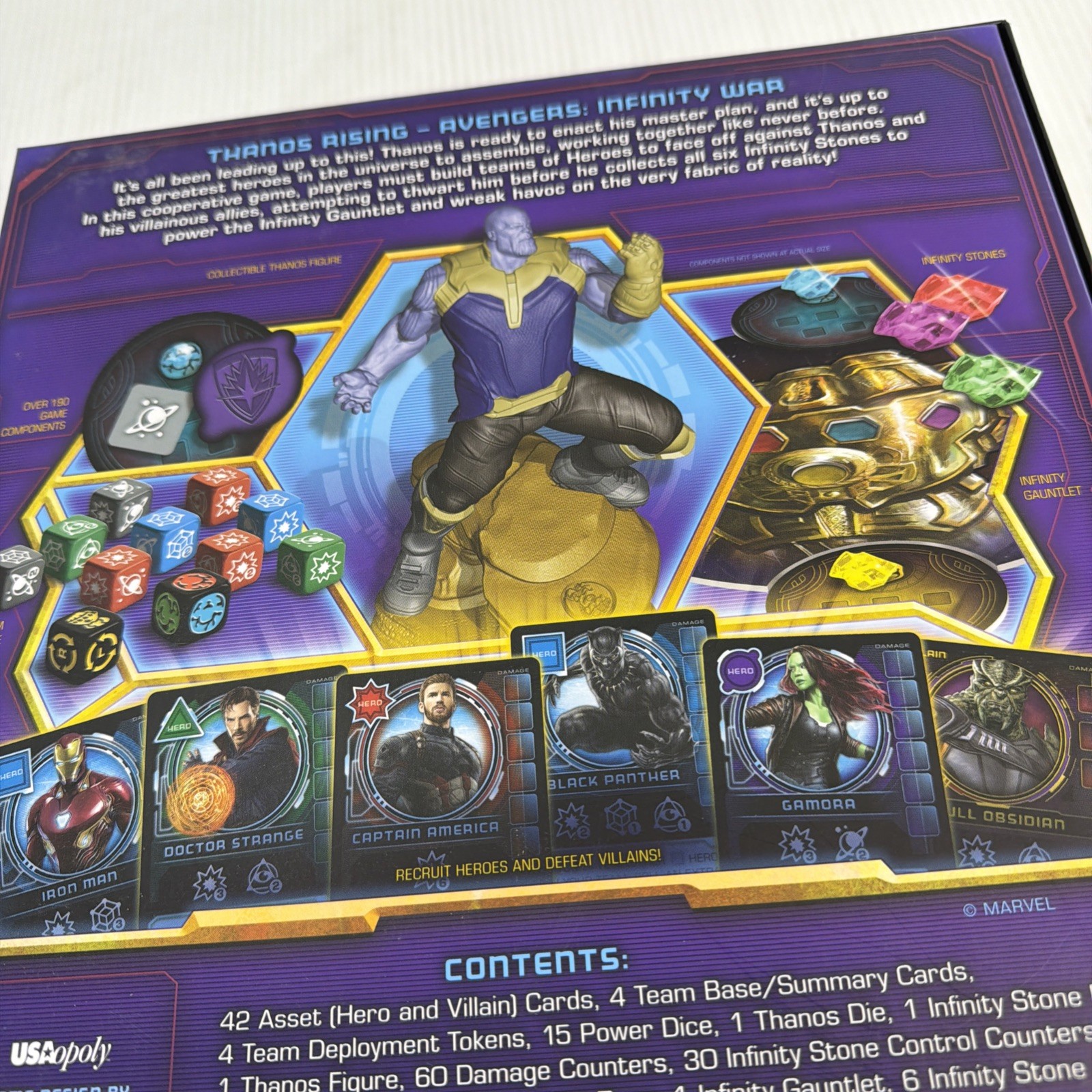 Thanos Rising Avengers Infinity War Board Game Marvel Strategy, 2-4 Players, 10Y