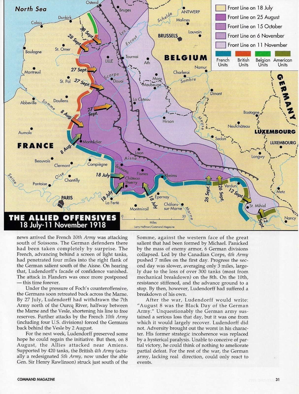 Command Magazine #16 1918 Storm in the West WWI; Operation Desert Weirdness