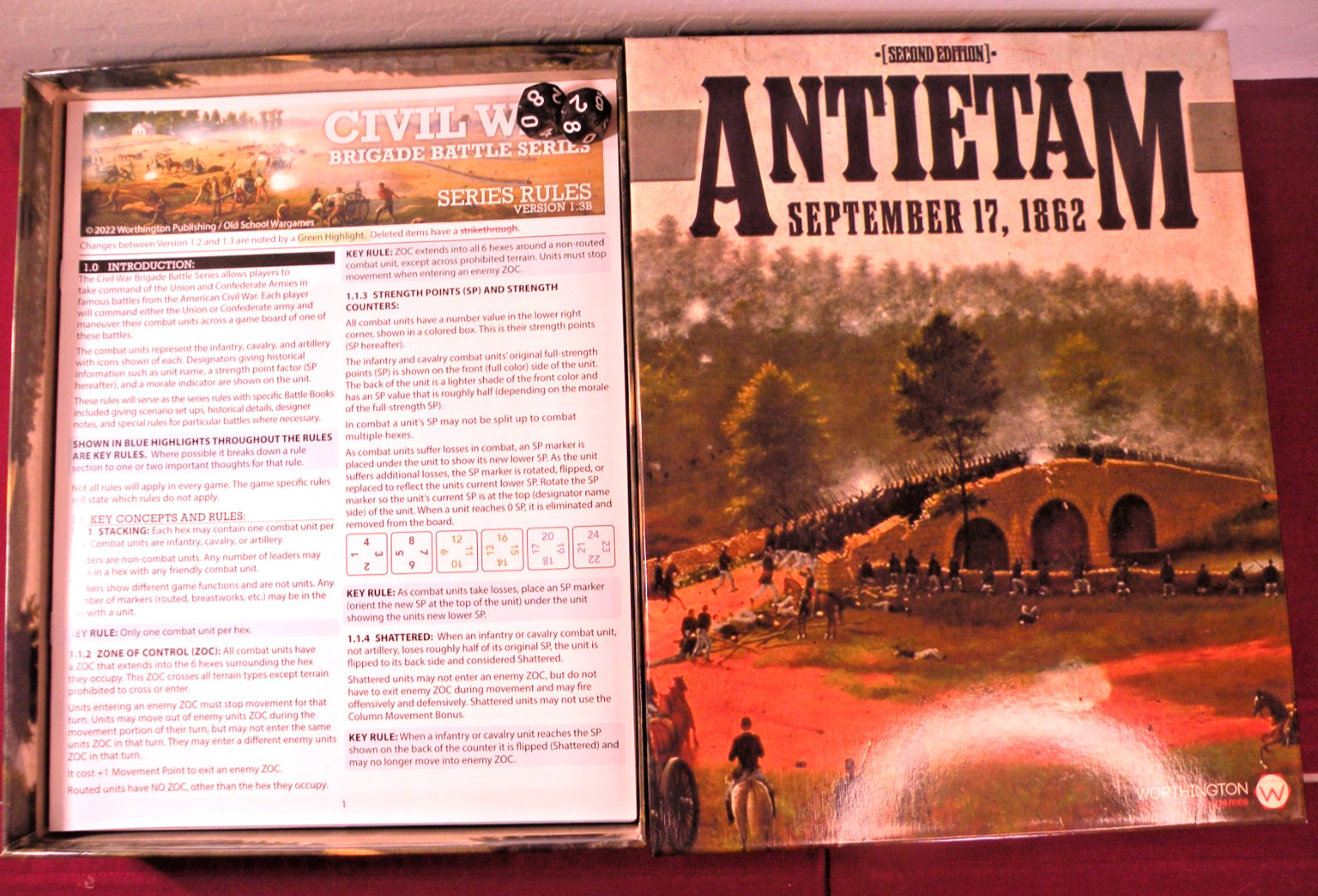 Worthington Antietam September 17 1862 2nd Edition New Open Box Unpunched