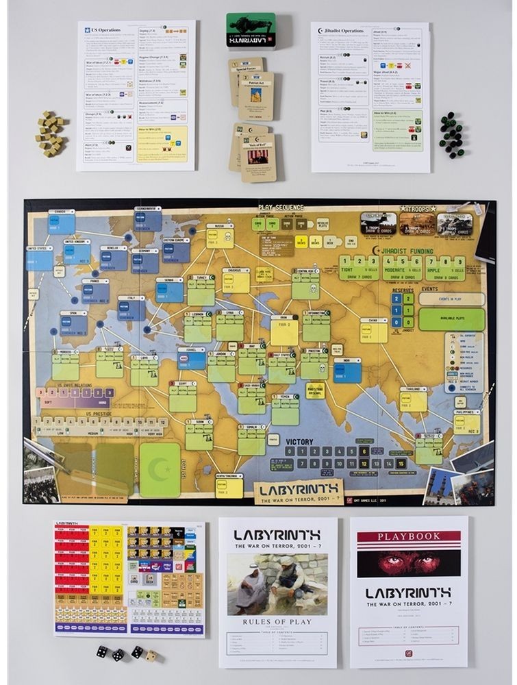 Labyrinth The War on Terror 5th Printing by GMT Games Brand New
