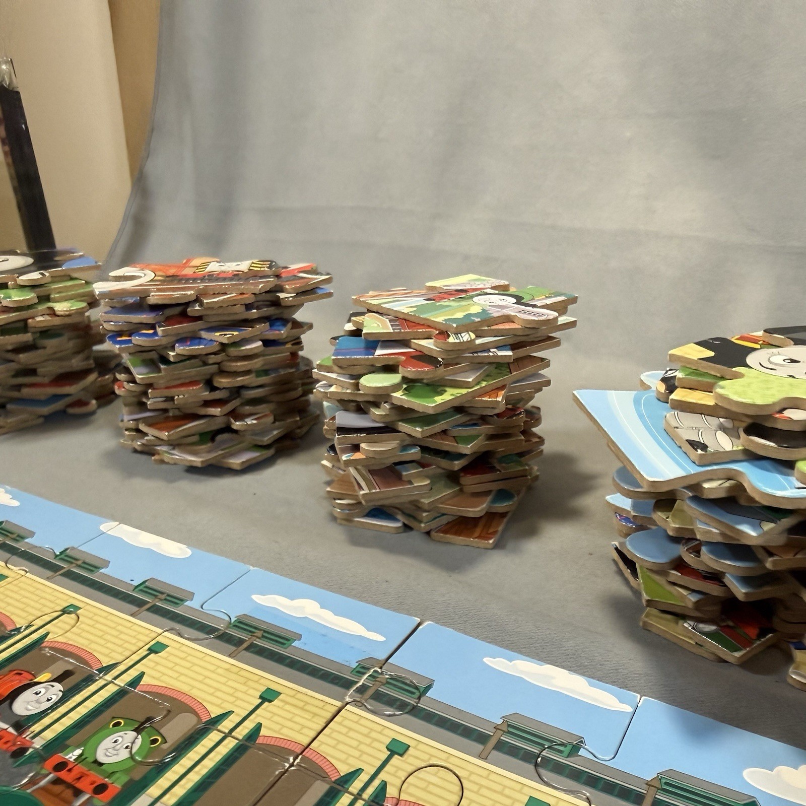 Vintage 2010 Gullane Thomas Limited Tank Engine Large Kids Puzzles Lot of 7