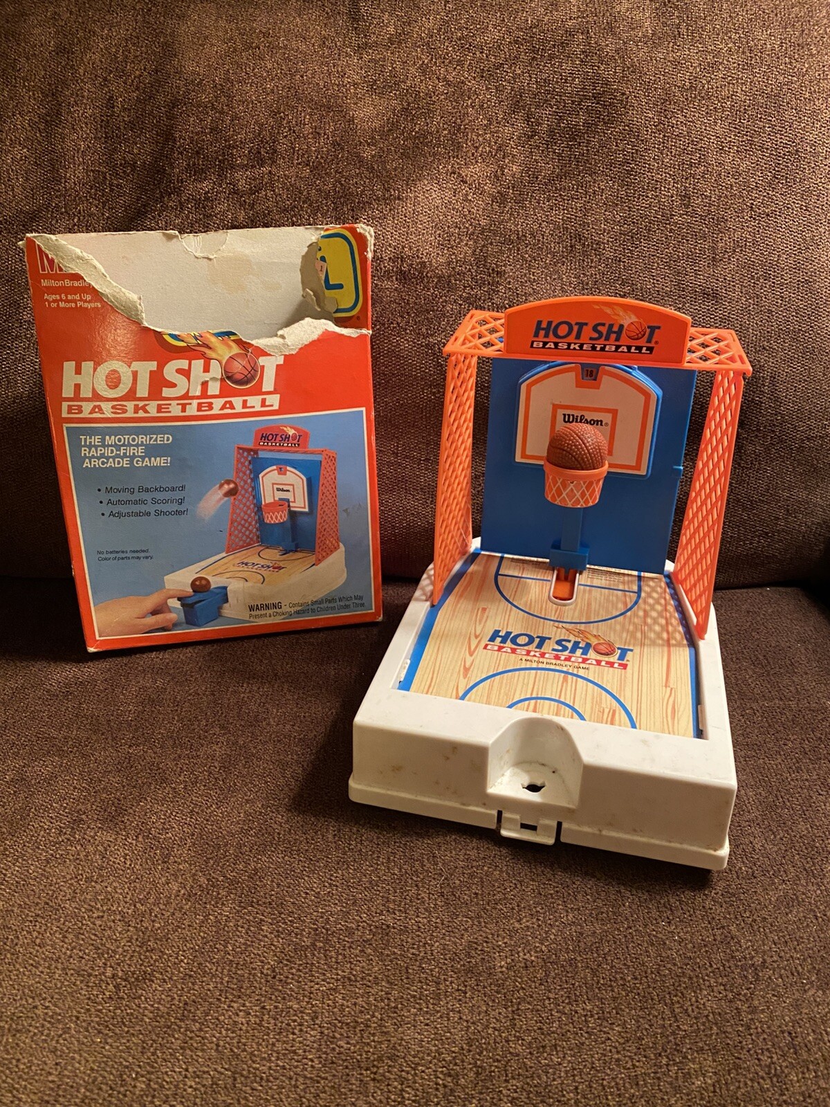 Hot Shot Basketball MB Travel Games 1992 INCOMPLETE