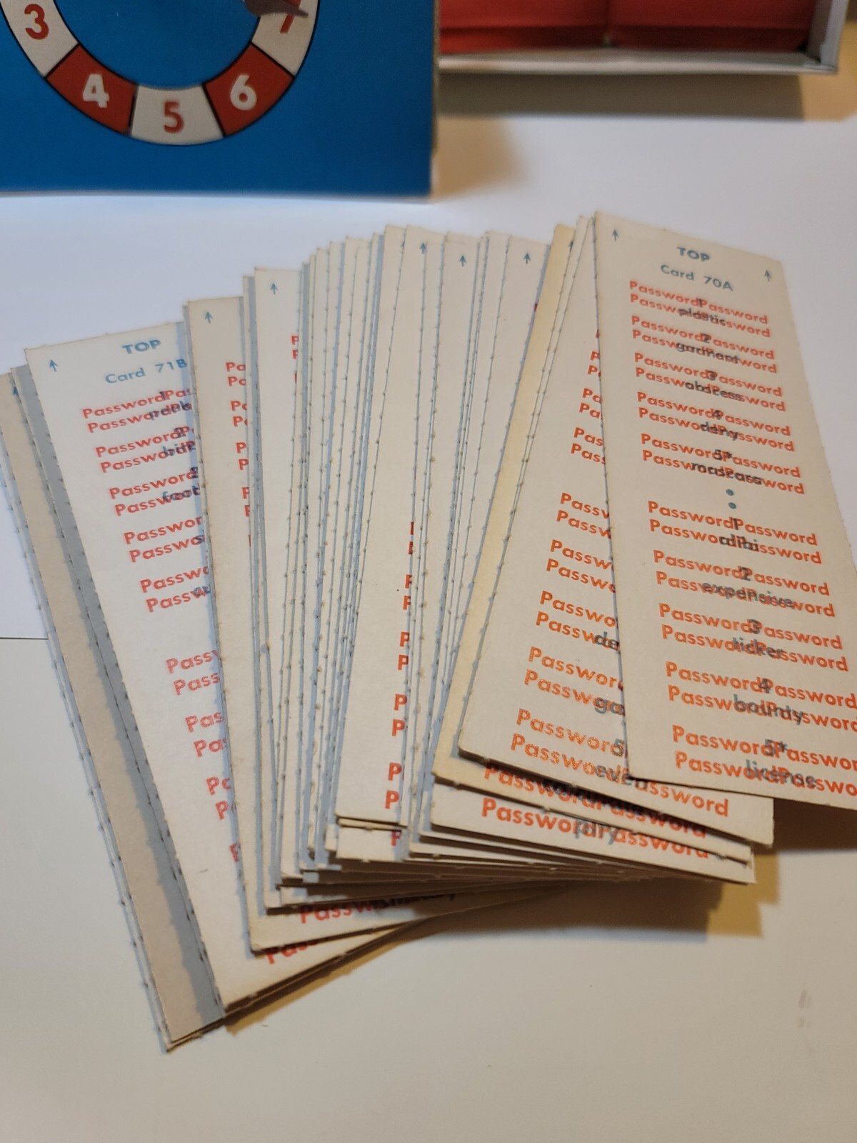 Password Game 1962 Twelfth Edition Milton Bradley Company 4260 Clue Vintage