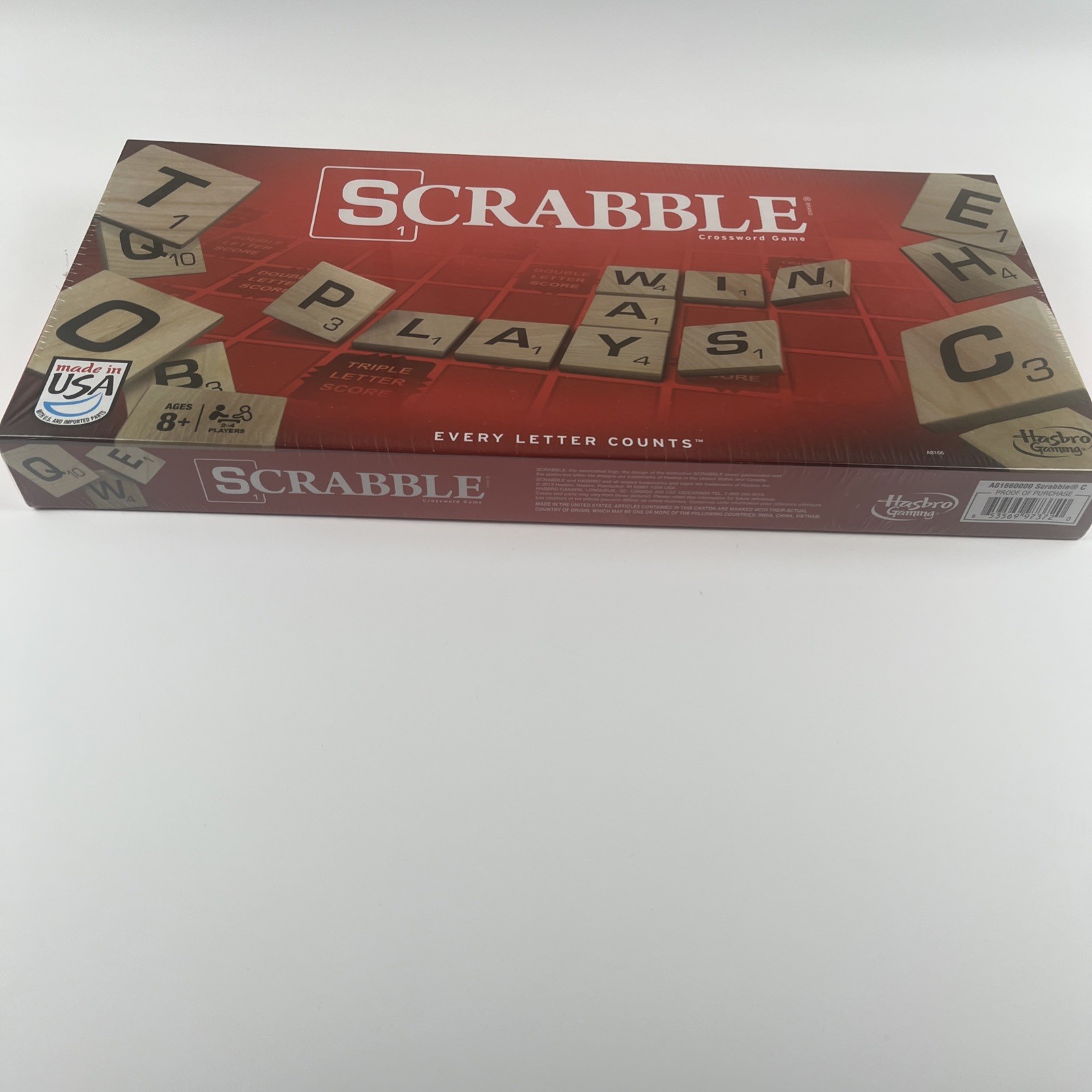 SCRABBLE CROSSWORD BOARD GAME by Milton Bradley Retro NEW & SEALED