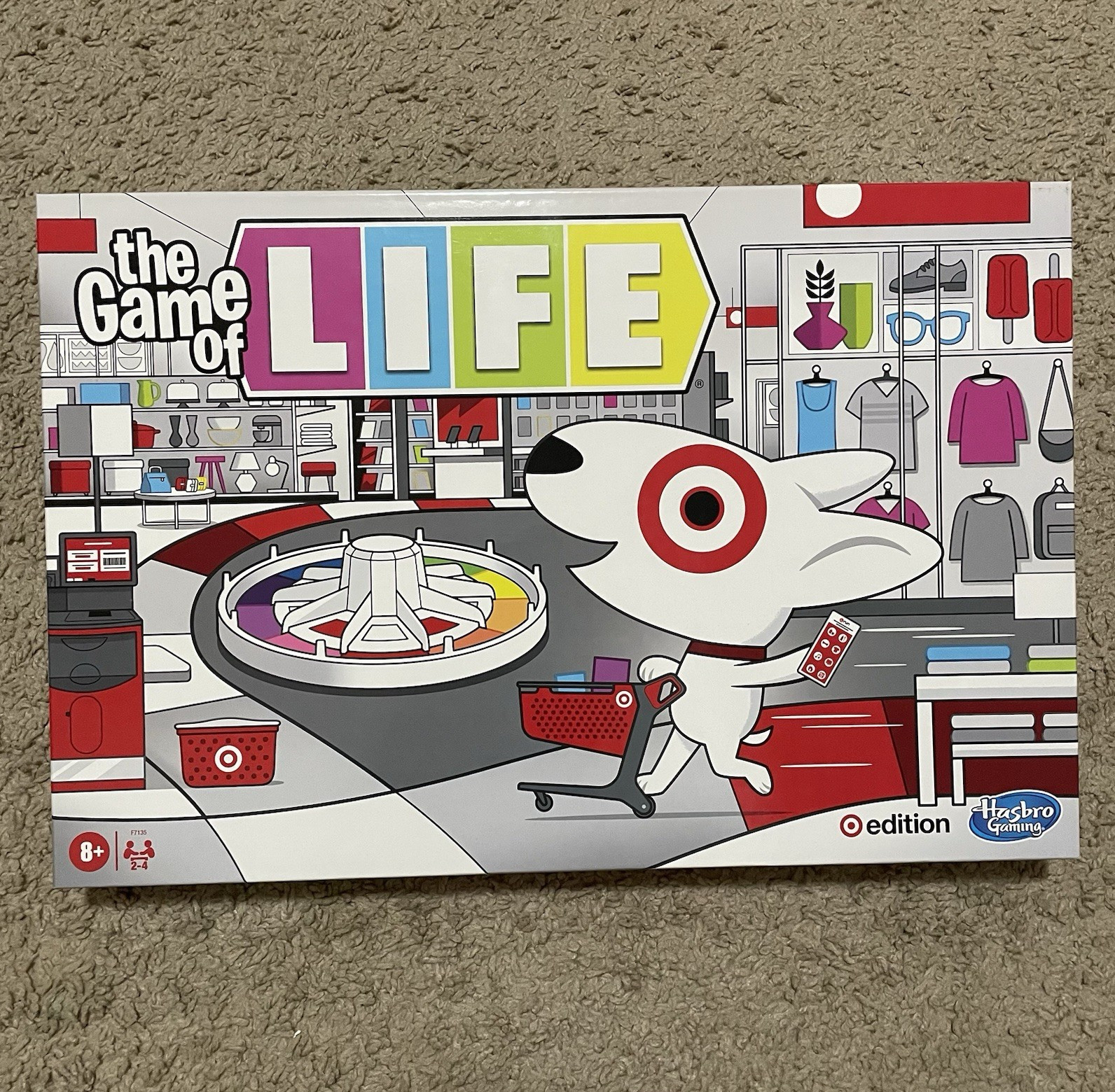 Hasbro The Game of Life Target Edition Board Game 2-4 Players 8+ 2023 F7163