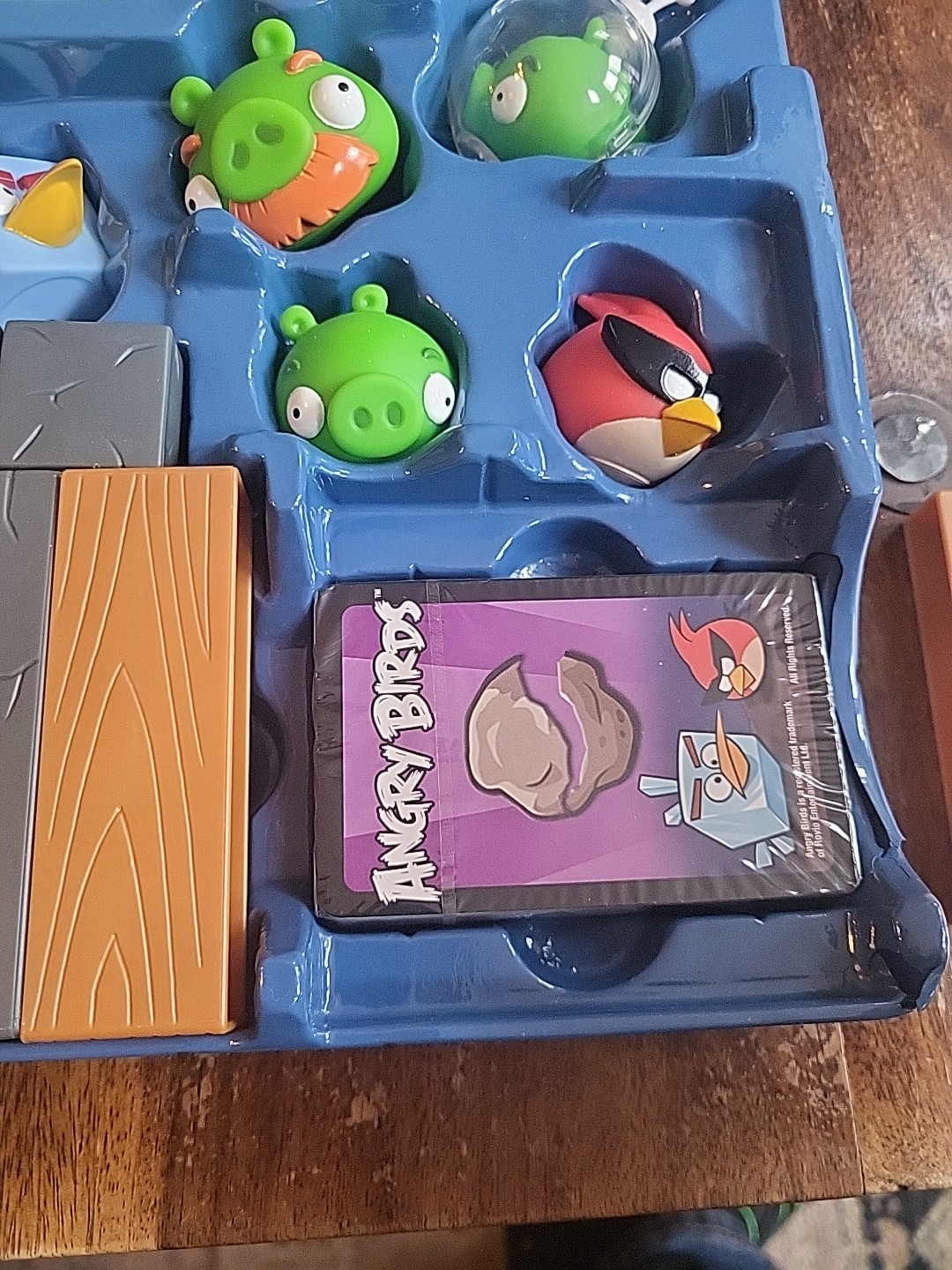 Mattel Angry Birds Space Game Open Box 2012 Complete – UNPLAYED – Wrapped Cards