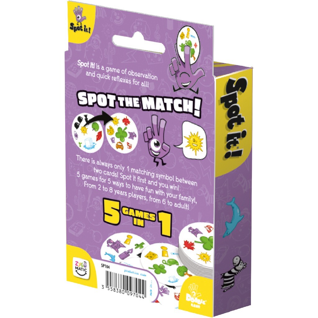 Classic Pocket Spot It! Eco-Blister Family Party Card Game Asmodee SP104 Dobble