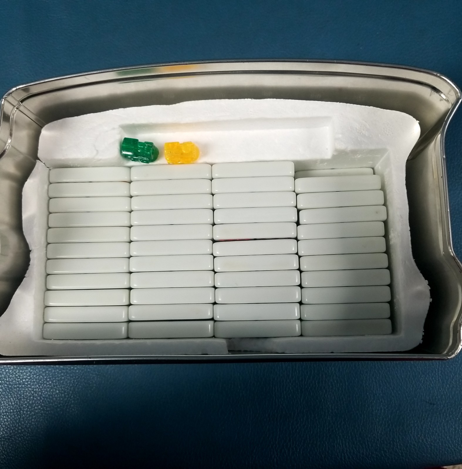 Fundex Mexican Train Game Replacements: Dominoes, Tin Case, 2 Trains, & Rules