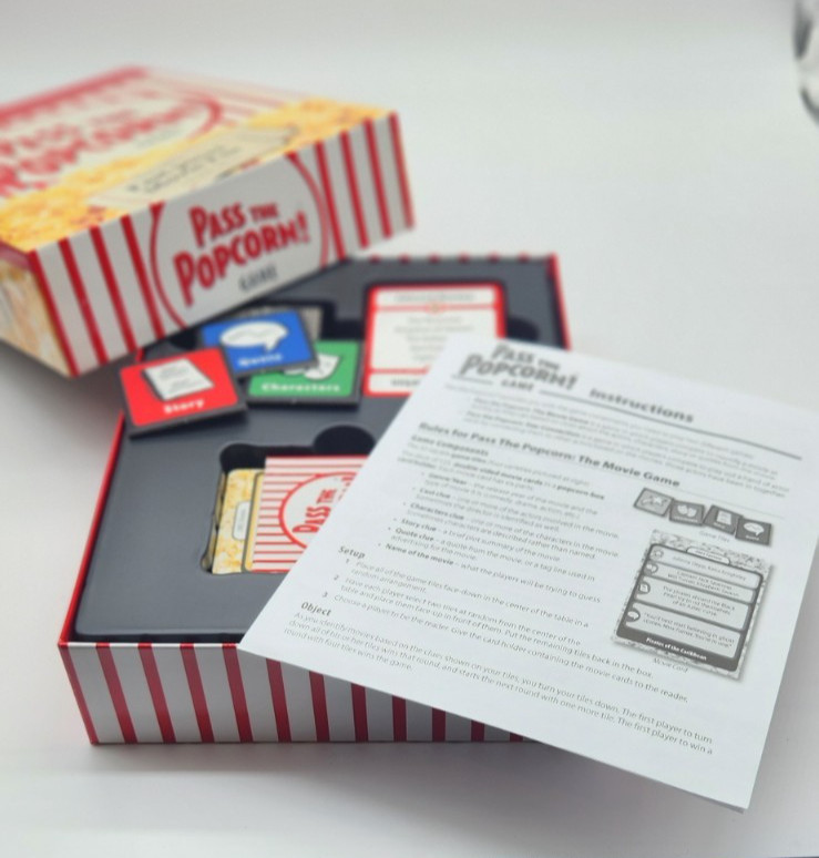 PASS THE POPCORN GAME – the trivia card game FAST PACED MOVIE FUN by Wiggles