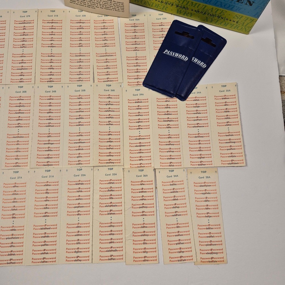 Vintage 1970s Milton Bradley Password Volume Ten Word Association Game MB 4260