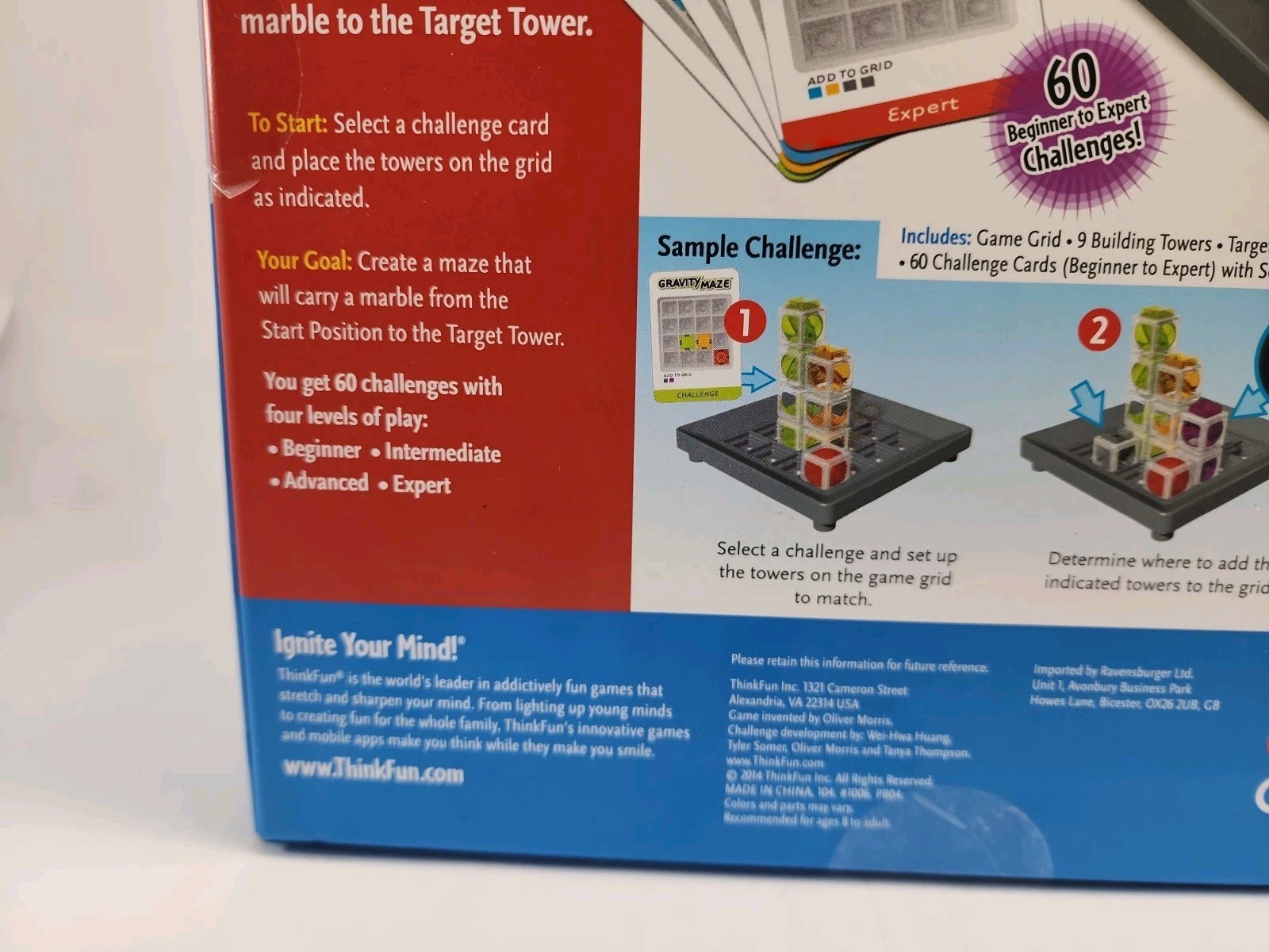 Think Fun – Gravity Maze Falling Marble Logic Game Ages 8+ New