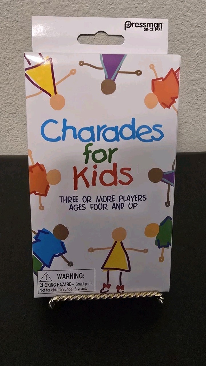 Charades For Kids 2019 Card Game Pressman Ages 4 and Up 3+ Players New