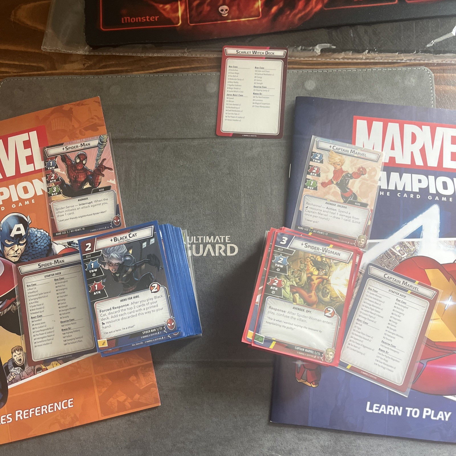 Marvel Champions Card Game Lot – Plus 4 Hero packs, And 2 Scenario Packs!