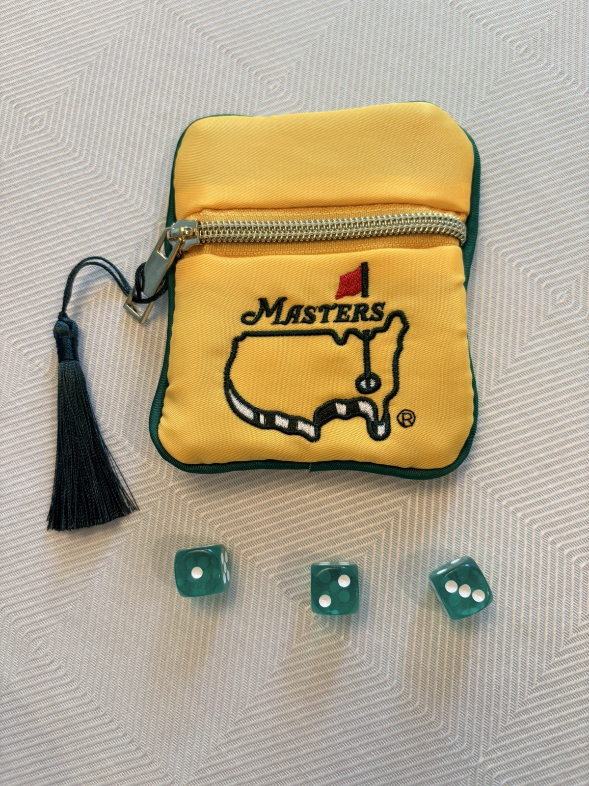 Mahjong GOLF Club New 160 Tiles, Mat, Dice, Dice Bag, Mat Bag. RARE Set Masters