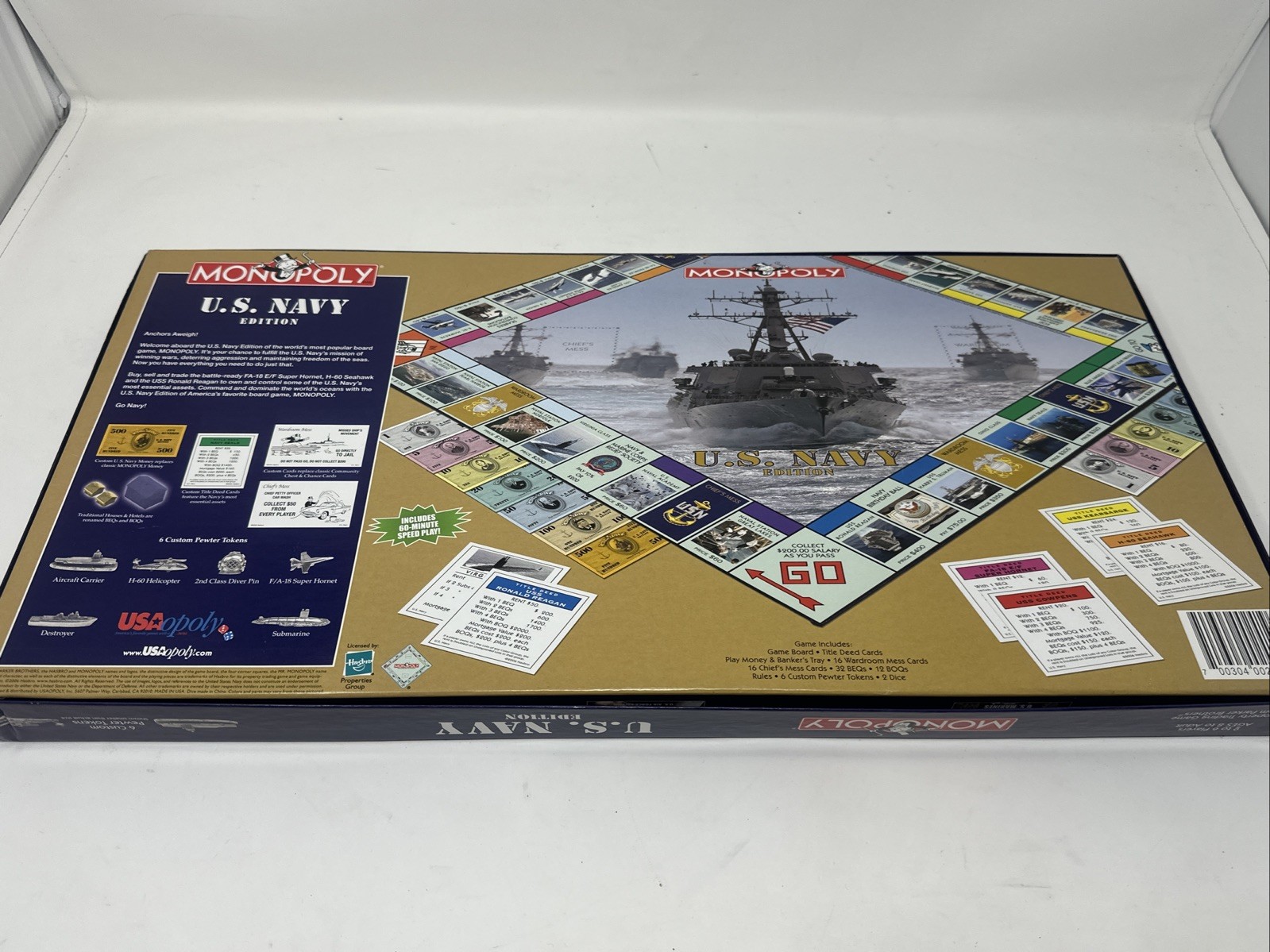 Monopoly – United States Navy Edition – Parker Brothers/Hasbro – Complete