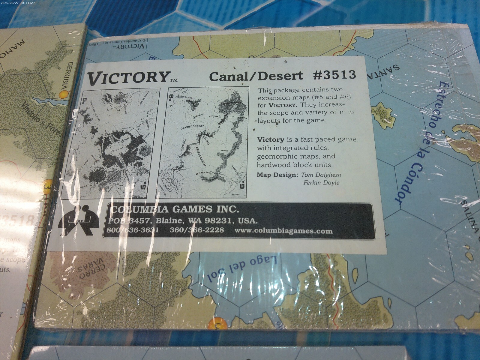 Columbia Games Victory Set of 6 Mapsets In original Shrinkwrapping.