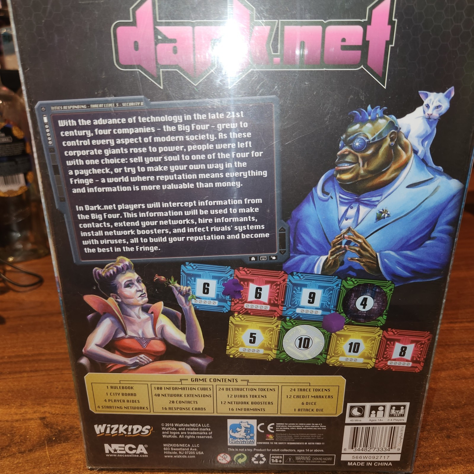 NEW Factory Sealed Dark.net Board Game by NECA Fantasy