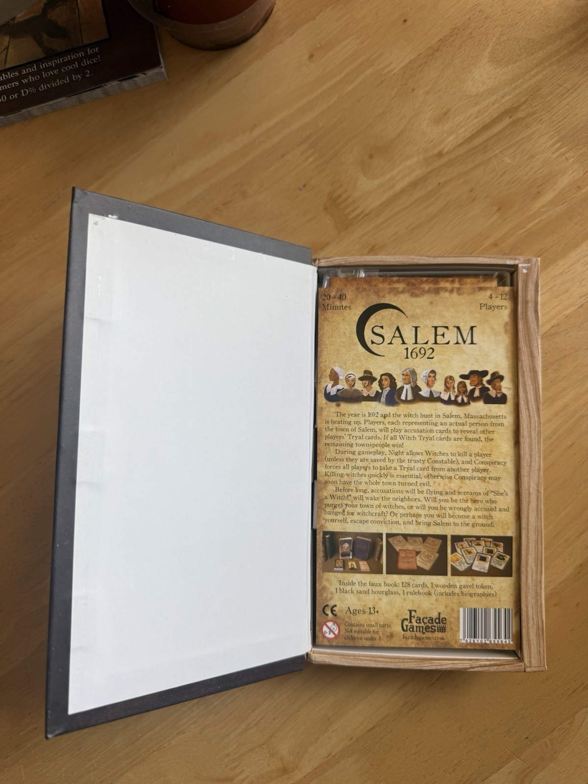 Salem 1692 Board Game Witch Hunt Game. New Open Box