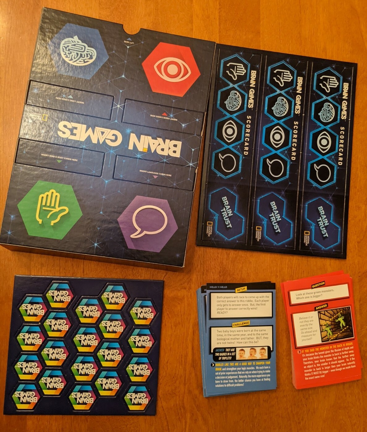 National Geographic Brain Games: The Game. Educational Family NatGeo Never Used