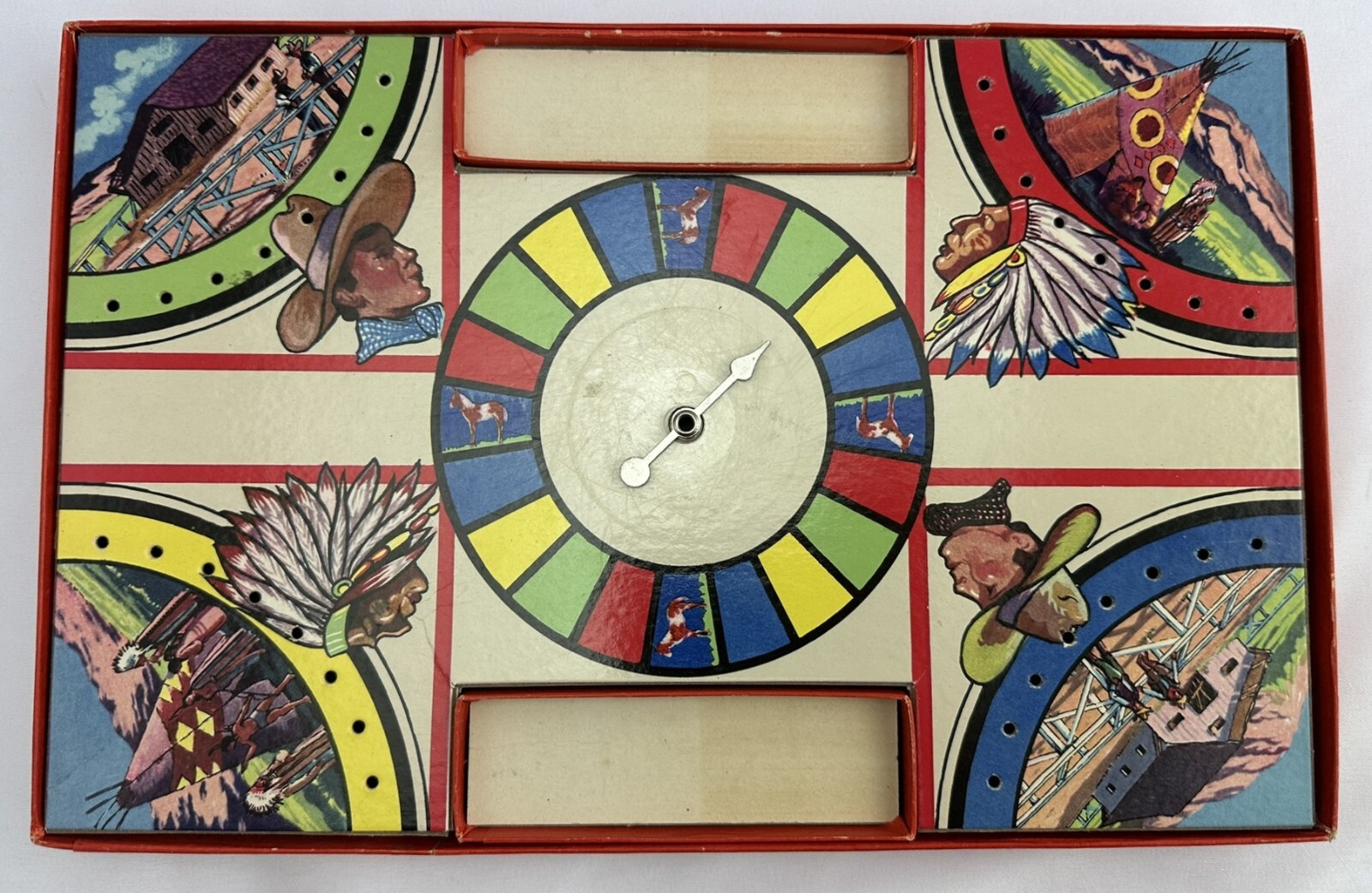 1950 Cowboys and Indians Game by Gabriel in Good Condition FREE SHIPPING