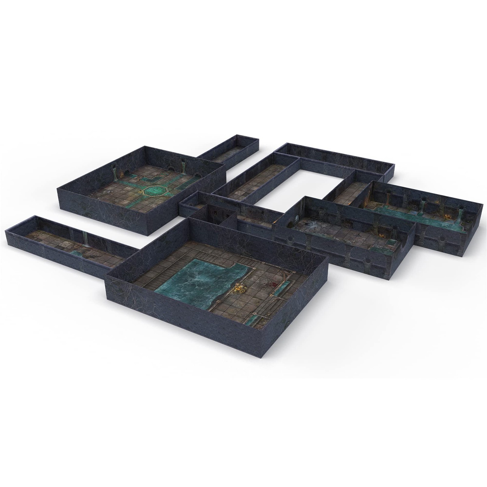 Gale Force Nine Tenfold Dungeon: Dungeons & Sewers – Modular One Size, Blue