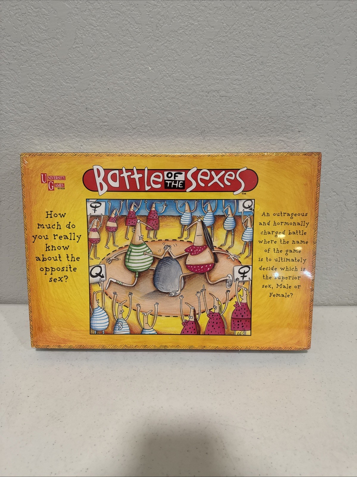 Battle of the Sexes Board Game 1997 University Games Vintage New Sealed 01420