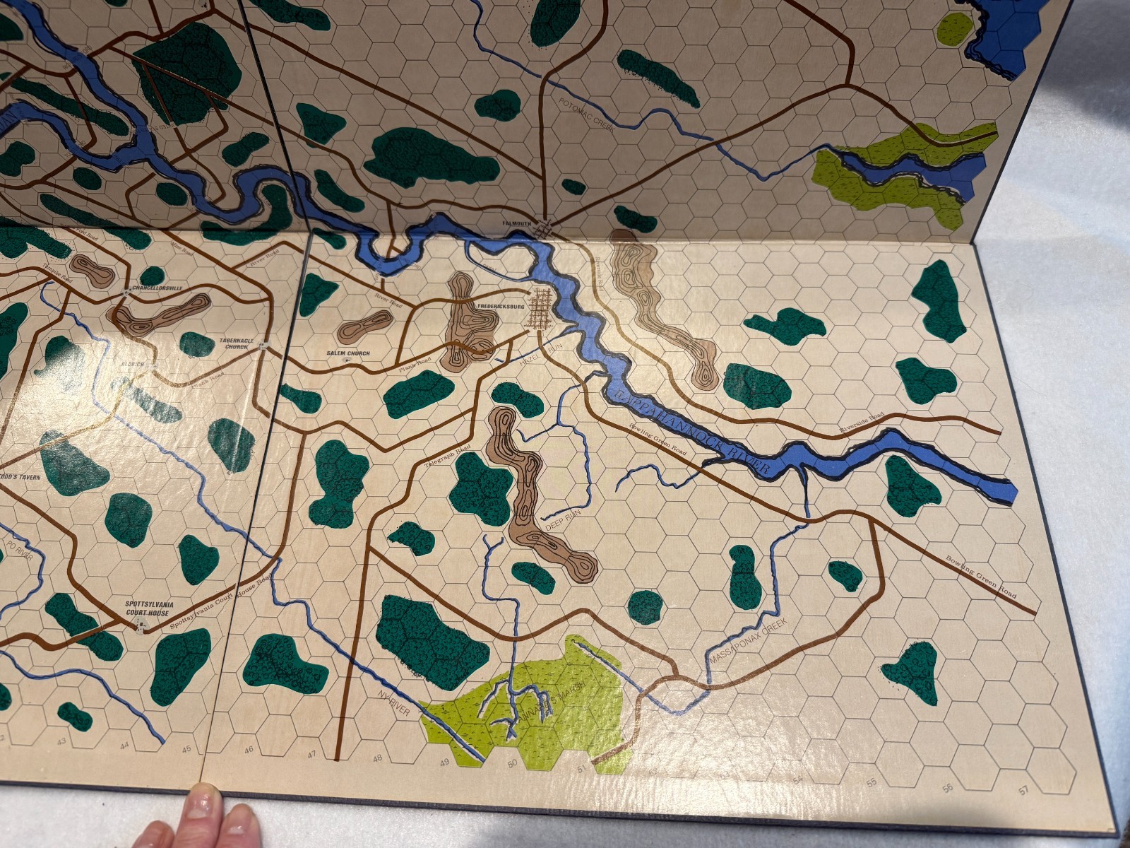 Chancellorsville Board Game LETTER American Civil War Some Unpunched 1974 2nd Ed