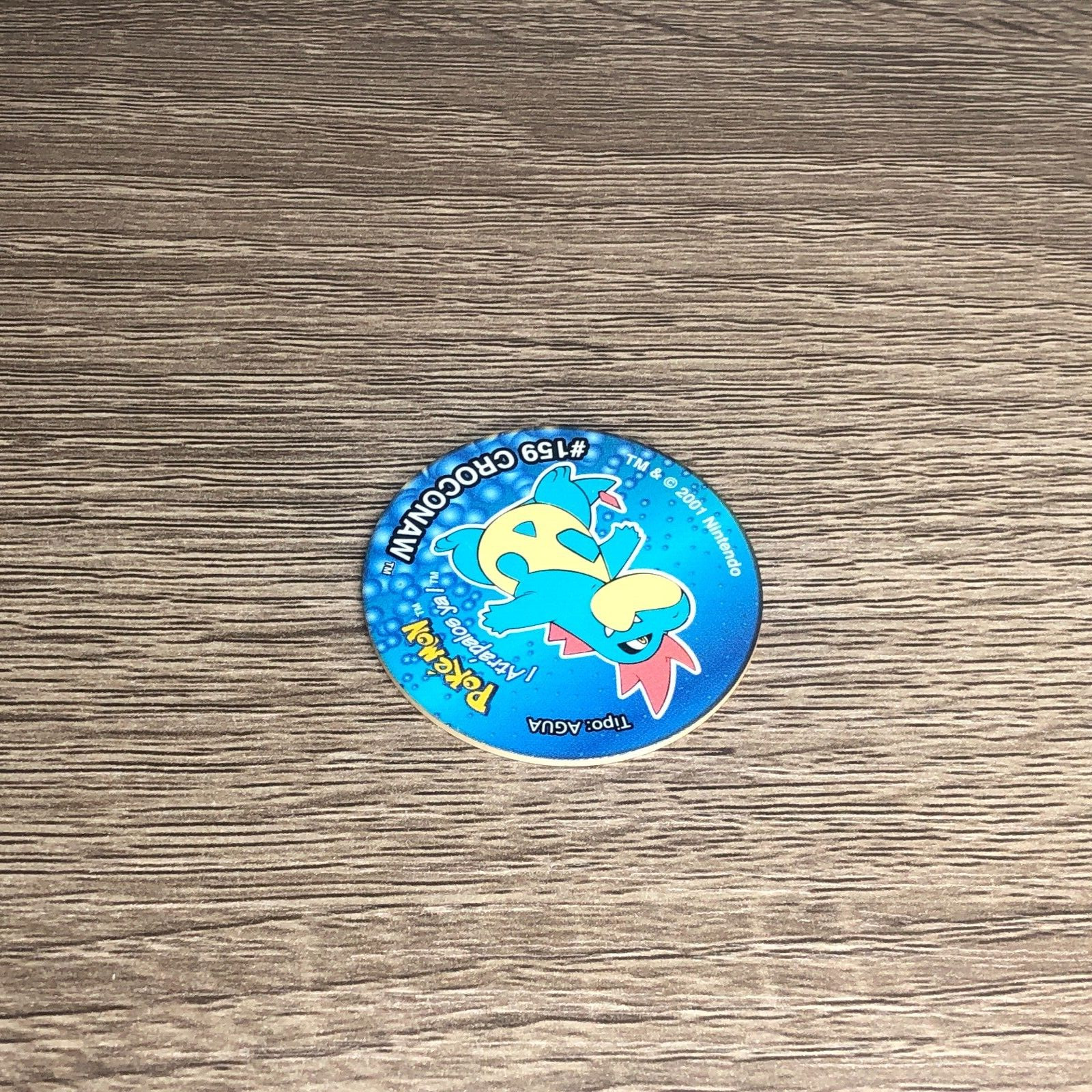 Pokemon Pogs Croconaw Tazos Sabritas Taps Mexico Nintendo Tazo 2001 Collectable