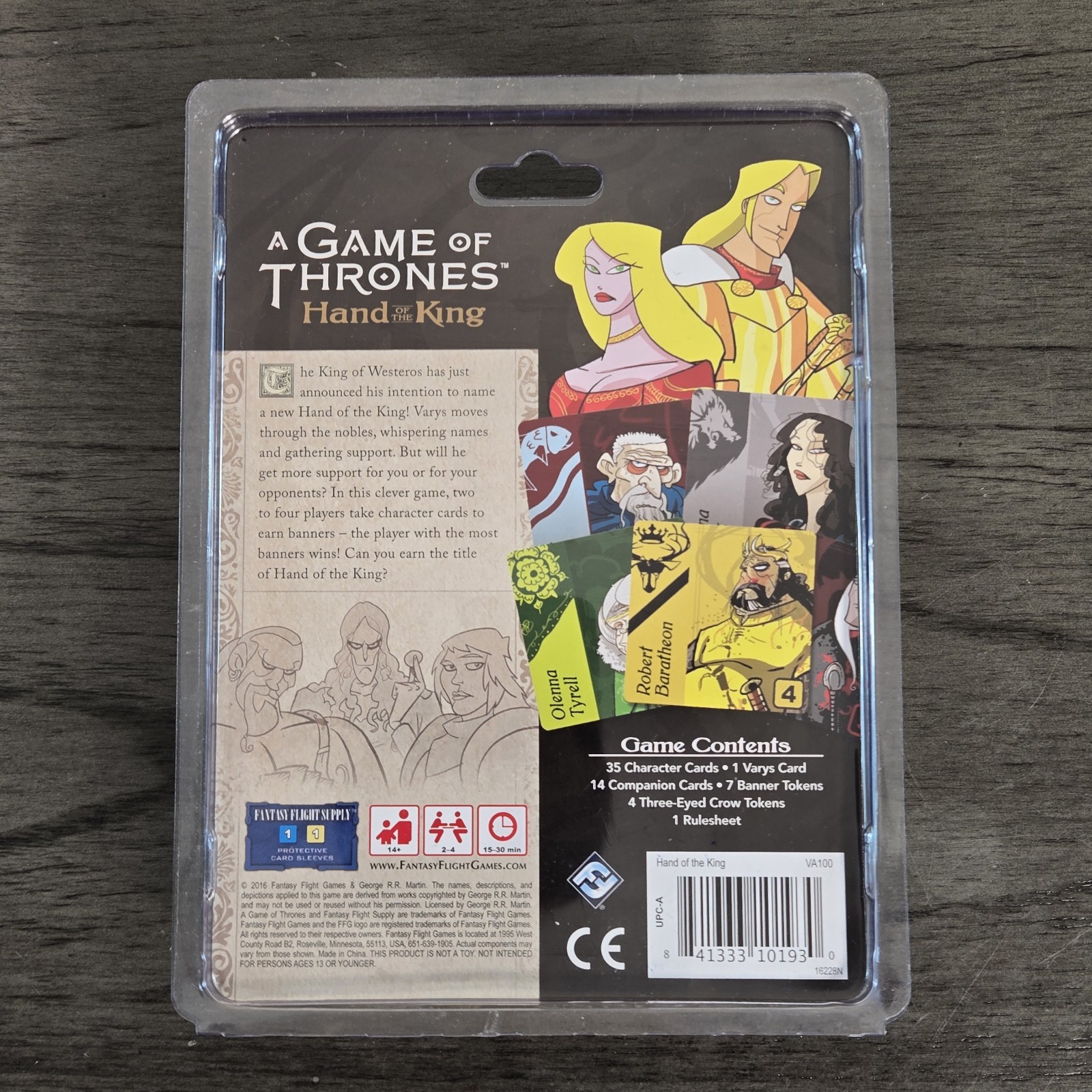 A GAME OF THRONES Hand of The King Card Game A Whimsical Game Of Wits