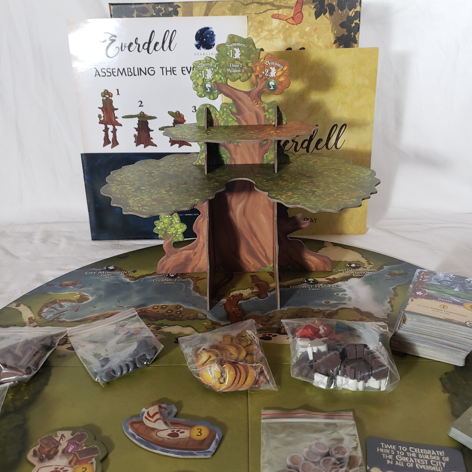 OPEN BOX NEVER PL AYED Spring 2019 2nd ed. Starling Games Everdell Game – 100%