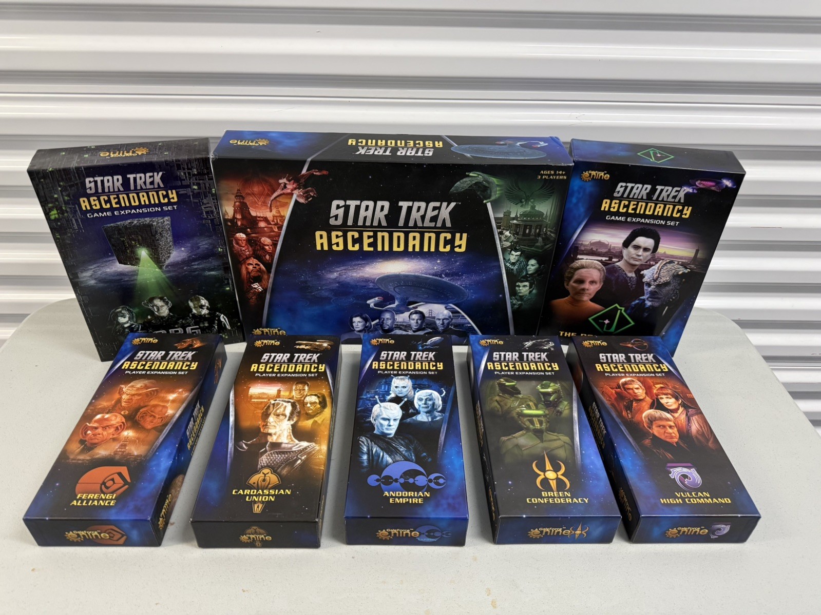 Star Trek Ascendency COMPLETE open NEVER PLAYED but UNPUNCHED Gale Force Nine