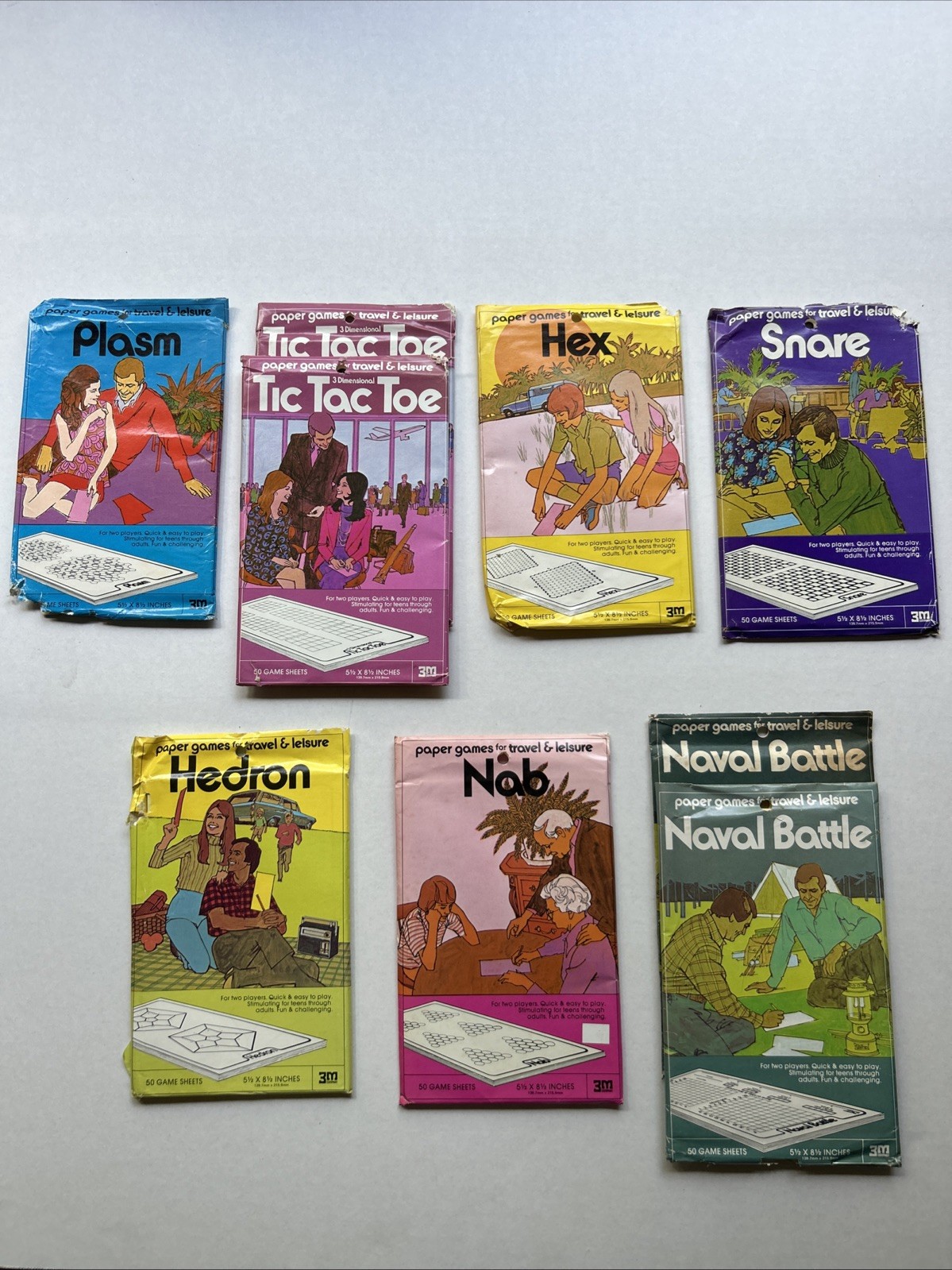 3M Paper Games-1974 NOS UNOPENED Qty=9