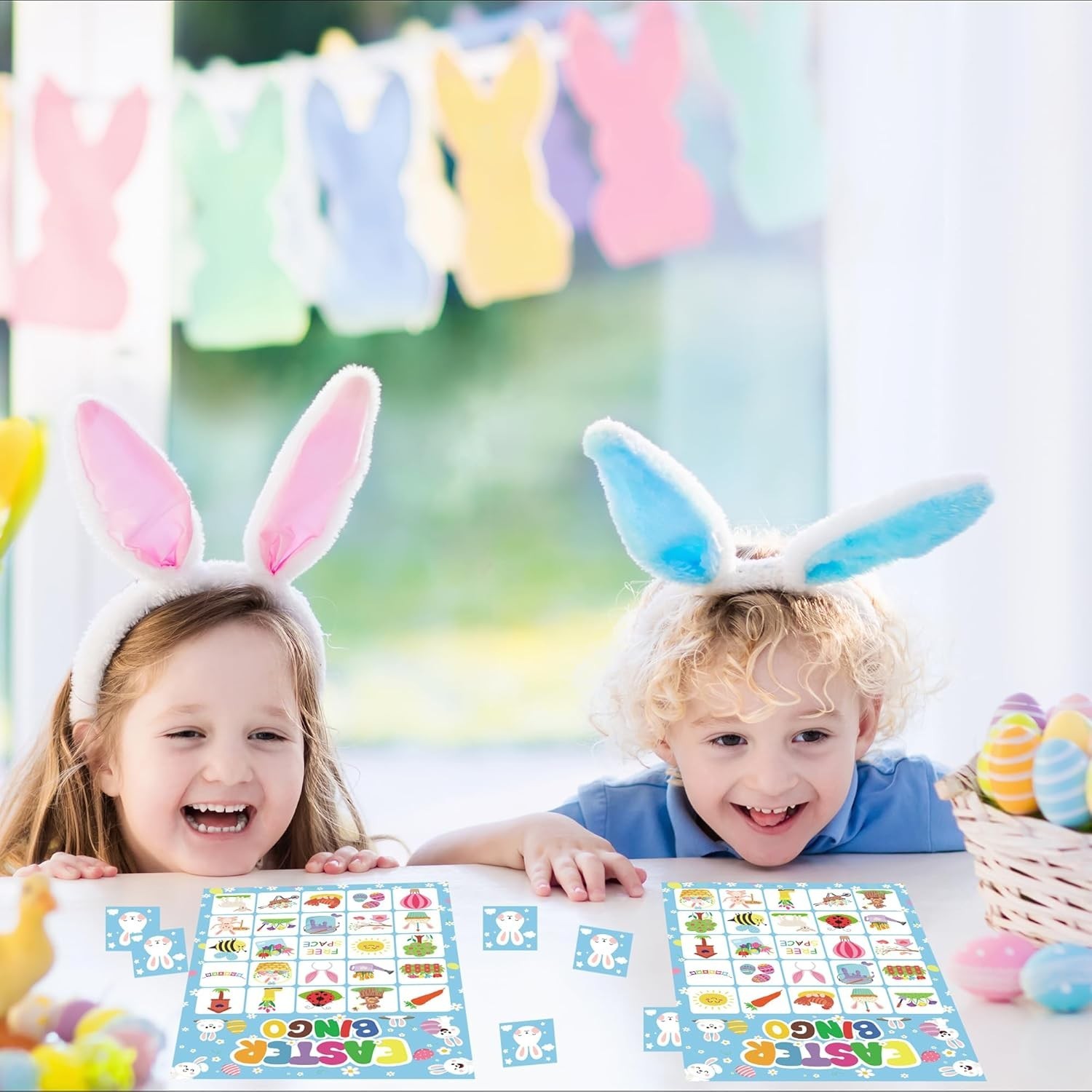 Easter Bingo Game Cards for Kids 24 Players Easter Party Game for School Clas…