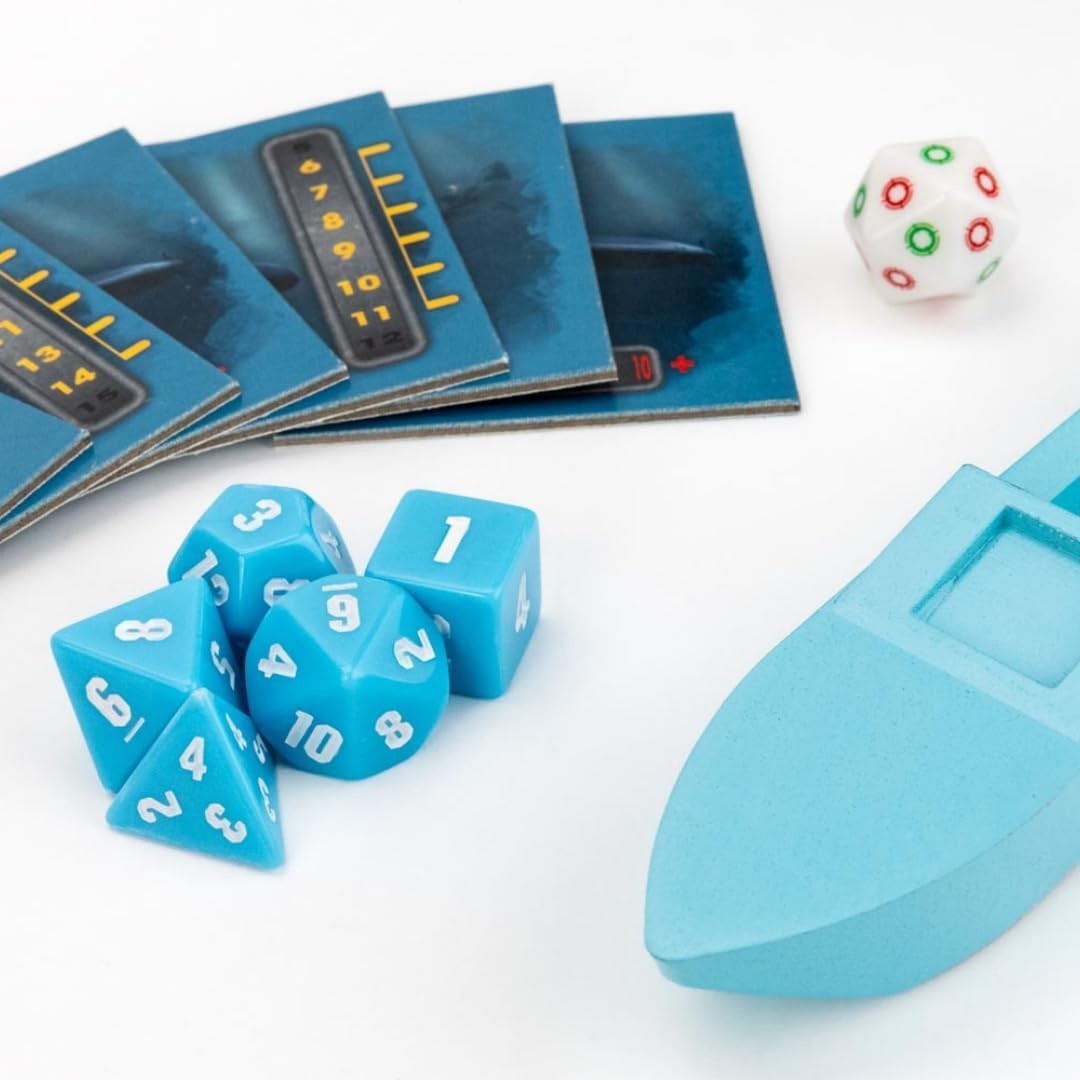 Fanroll Battleship Search and Destroy Board Game, Launch Dice to Sink Enemy Subs