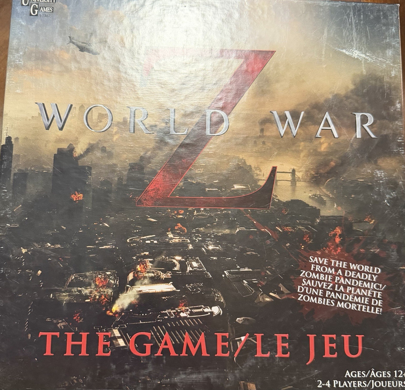 World War Z The Game Sealed PieceZombie Apocalypse Board Game University Games