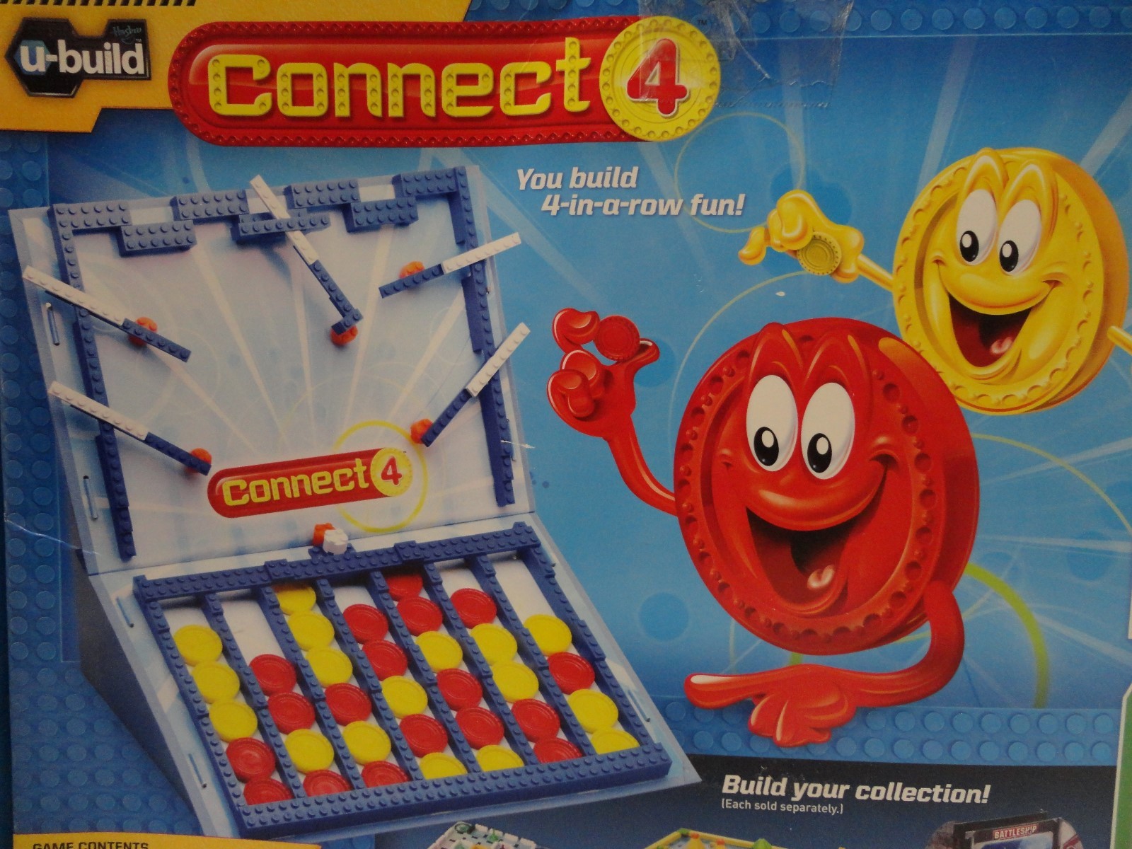 Connect 4 “u build” Building System 13″ x 20″ Game Board (25635) Hasbro