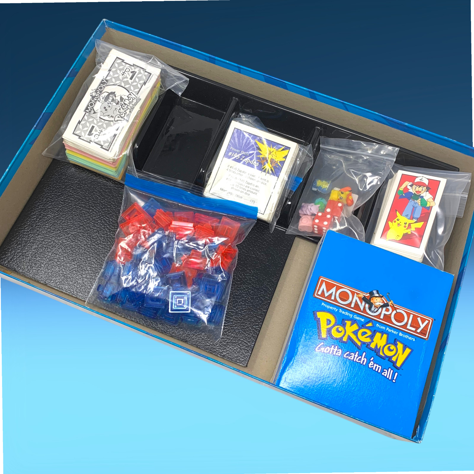 Vintage 1999 Pokemon Monopoly Collector’s Edition COMPLETE Nintendo Board Game