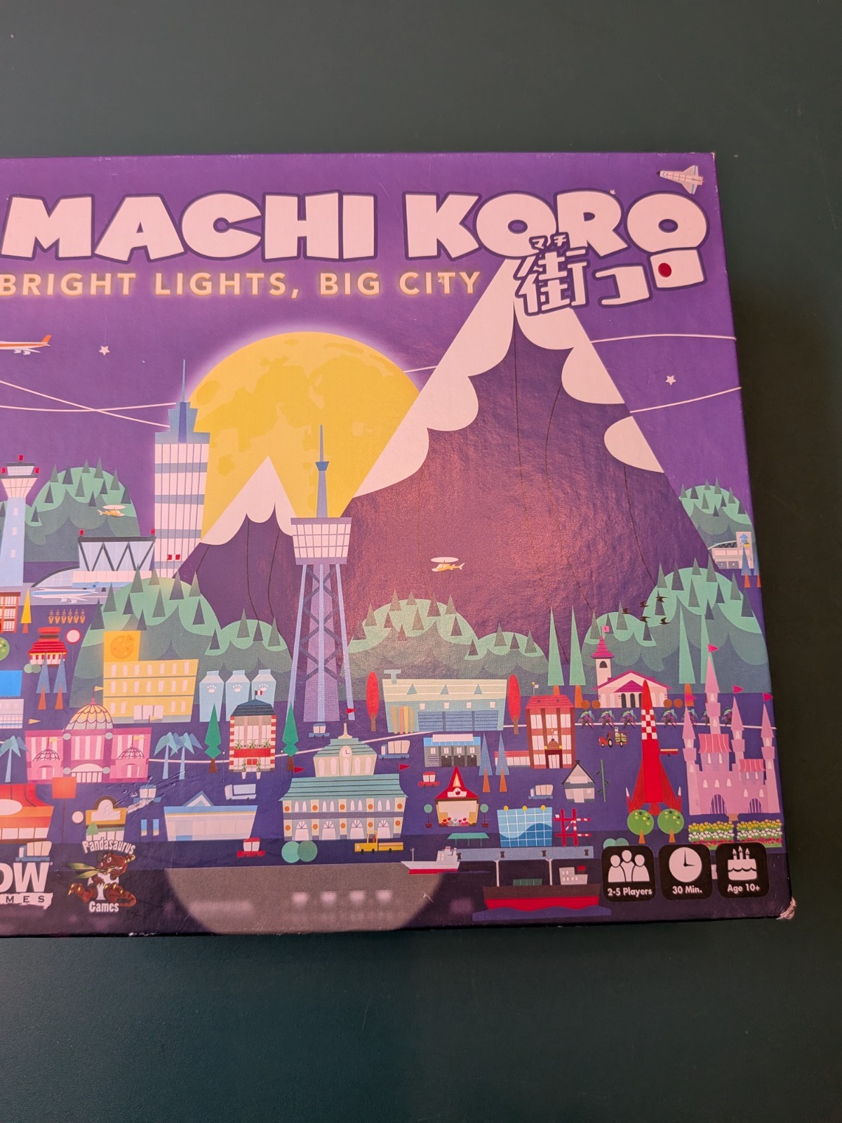 New Inside Machi Koro Bright Lights City Building Complete Board Game: Box Wear