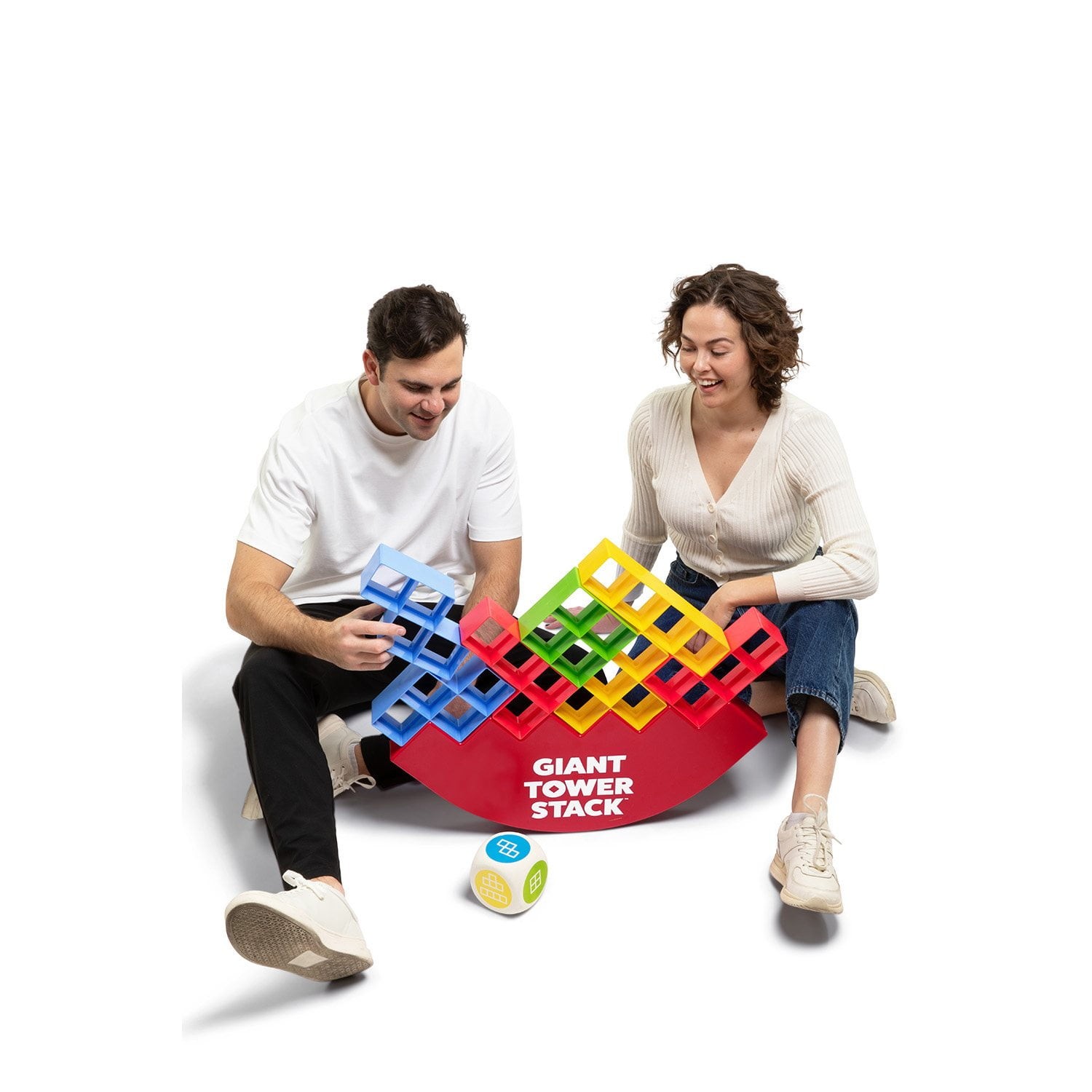 🏰 Giant Tower Stack – Fun for All Ages 🎉SAMEDAYSHIPP!!!