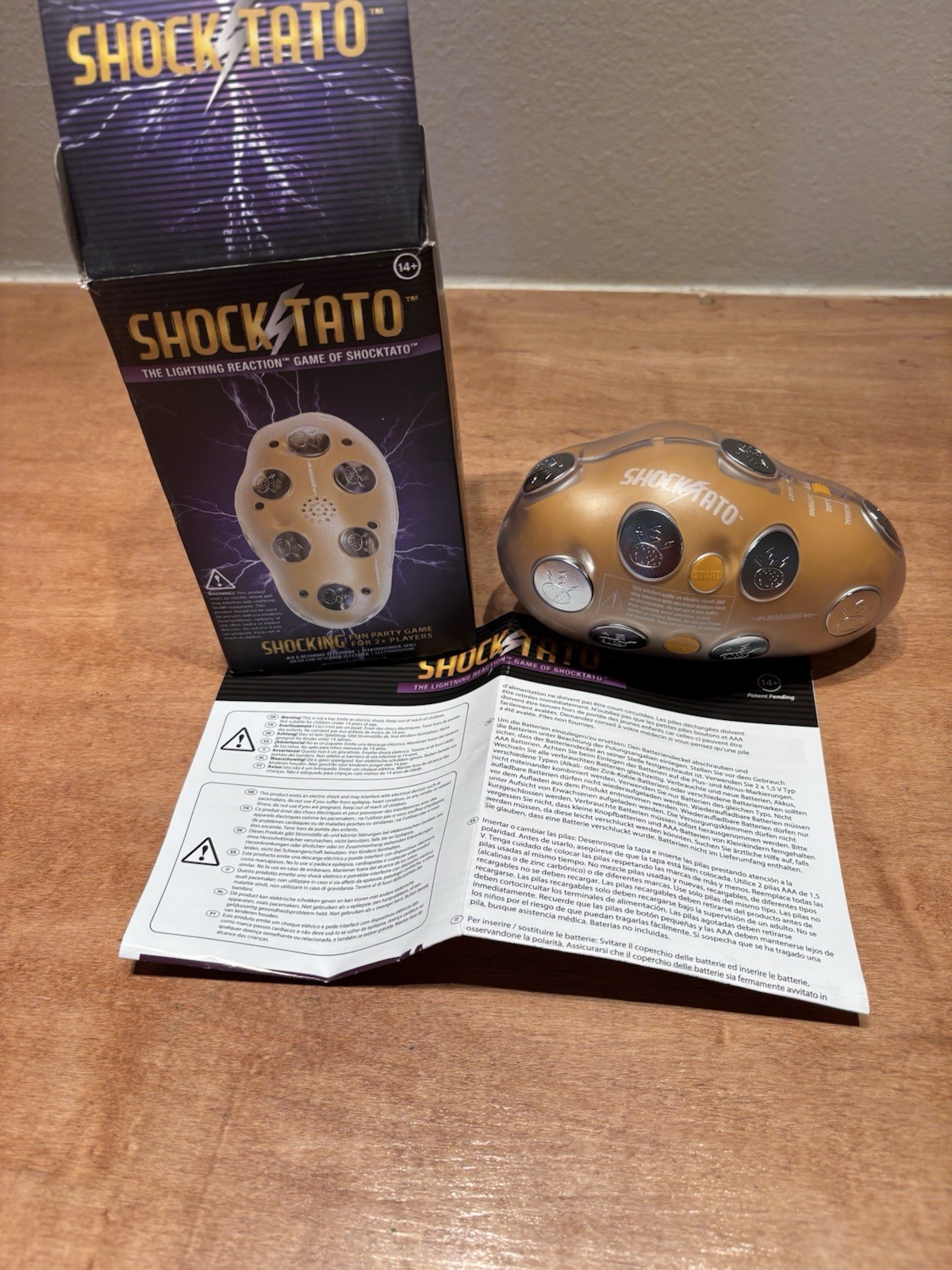 Shocktato Party Game by Lightning Reaction Hilariously Funny Shocking Hot Potato