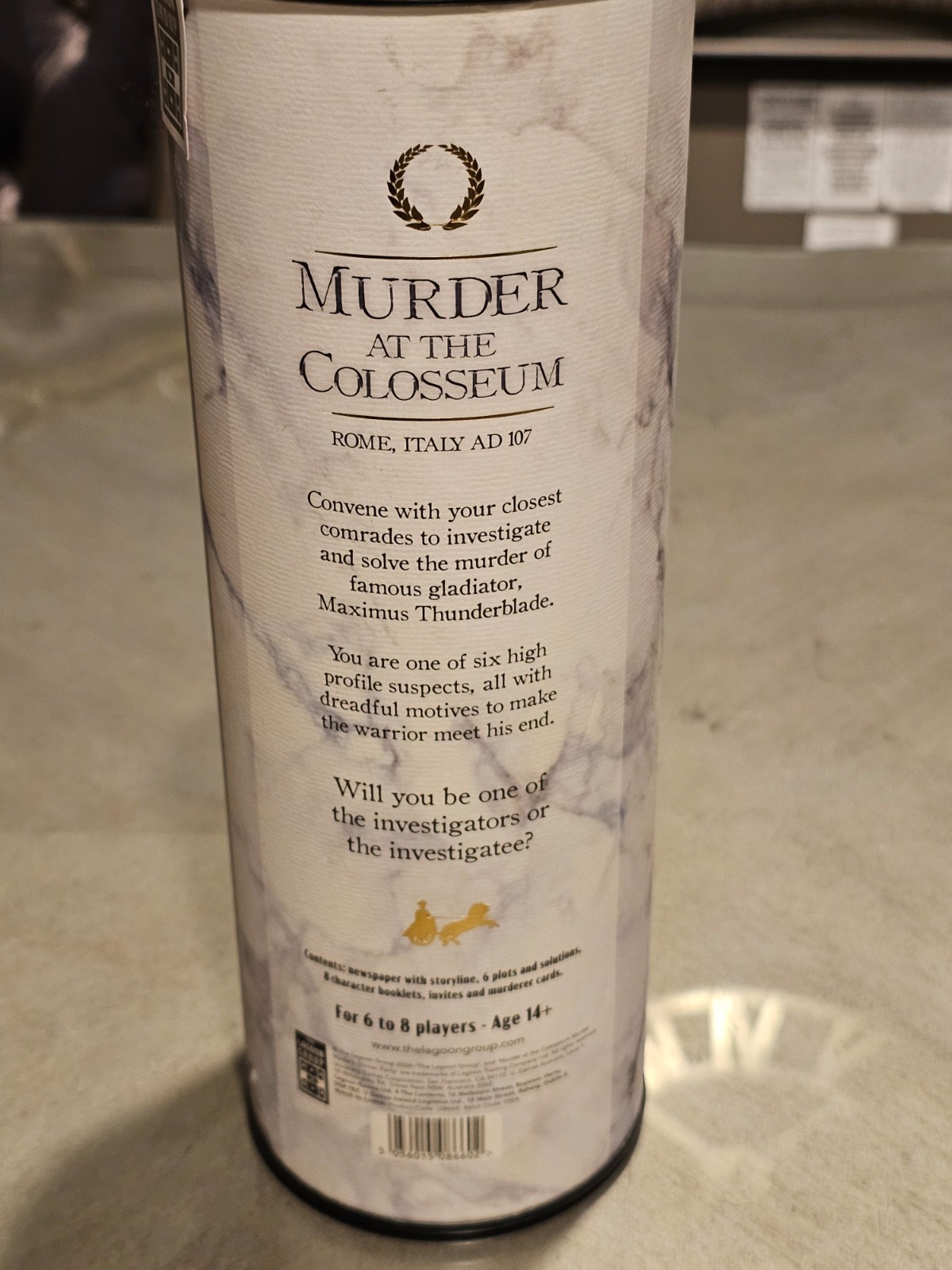 Lagoon Murder At The Colosseum Murder Mystery Dinner Party Game New