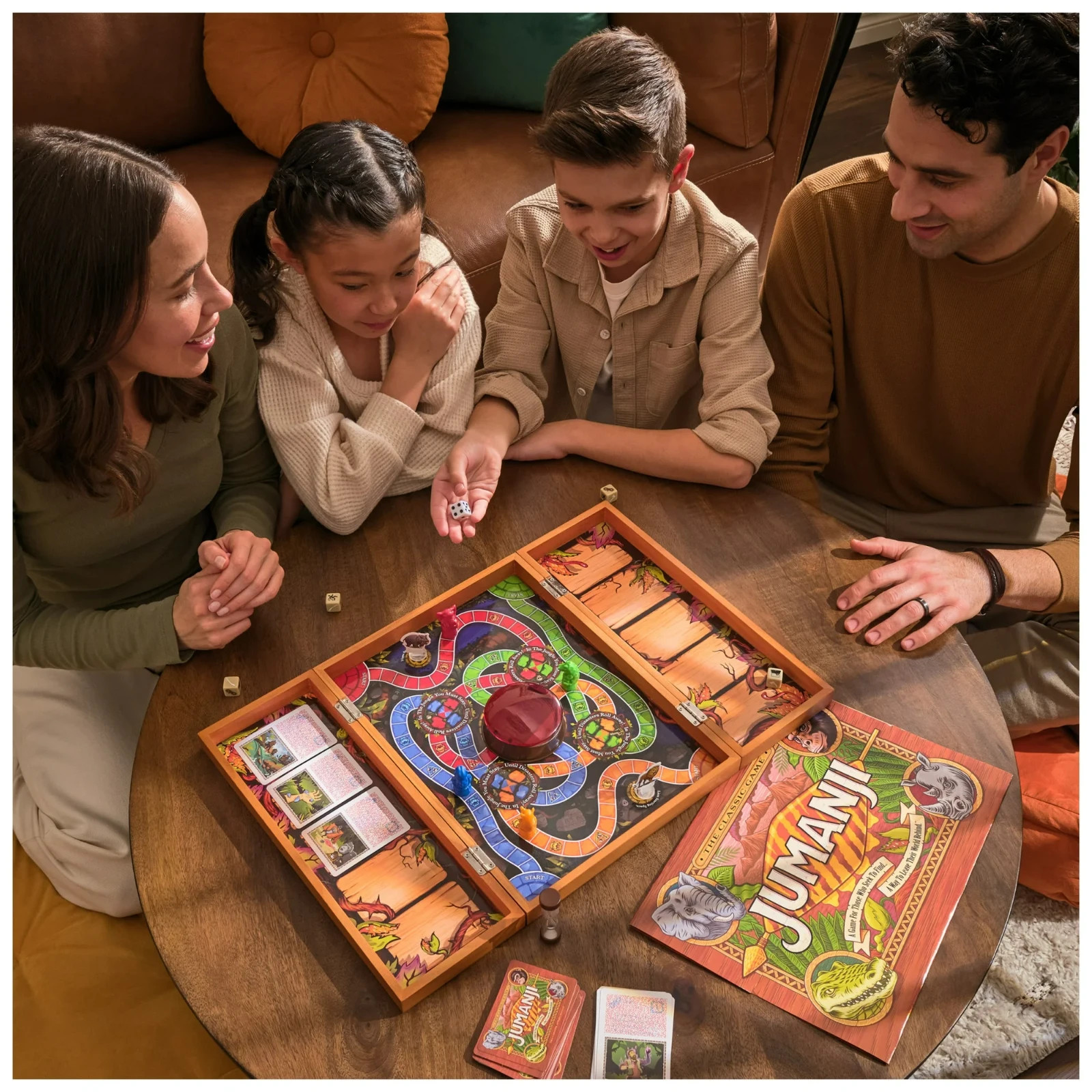 Jumanji the Game Real Wooden Box Edition of the Classic Adventure Board – SEALED