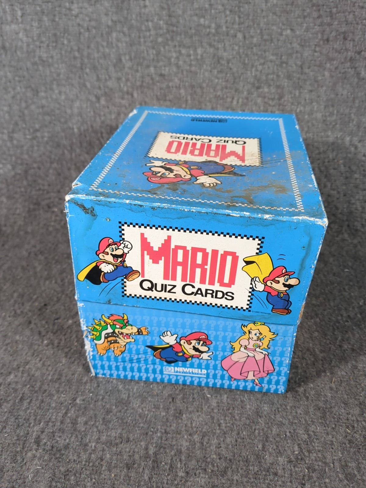 Vintage 1995 Mario Quiz Cards By Atlas Editions 115 Trivia Cards with Manual