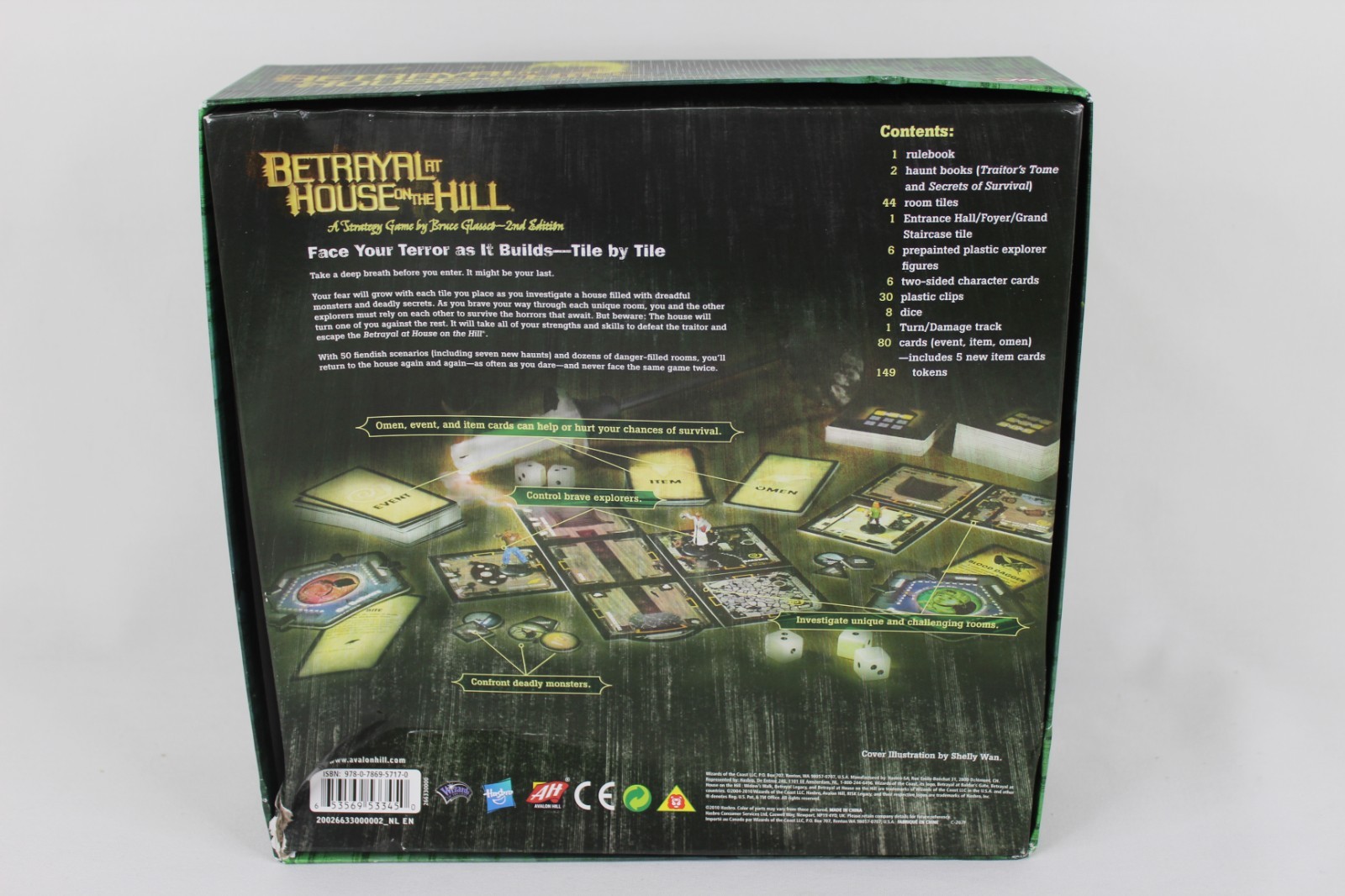 Betrayal at House on the Hill 2nd Edition Horror Board Game * Missing 3-Pieces