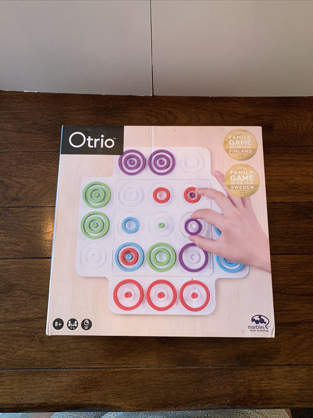 Otrio – Strategy Game Board Unused by Marbles Brain Workshop Complete Game
