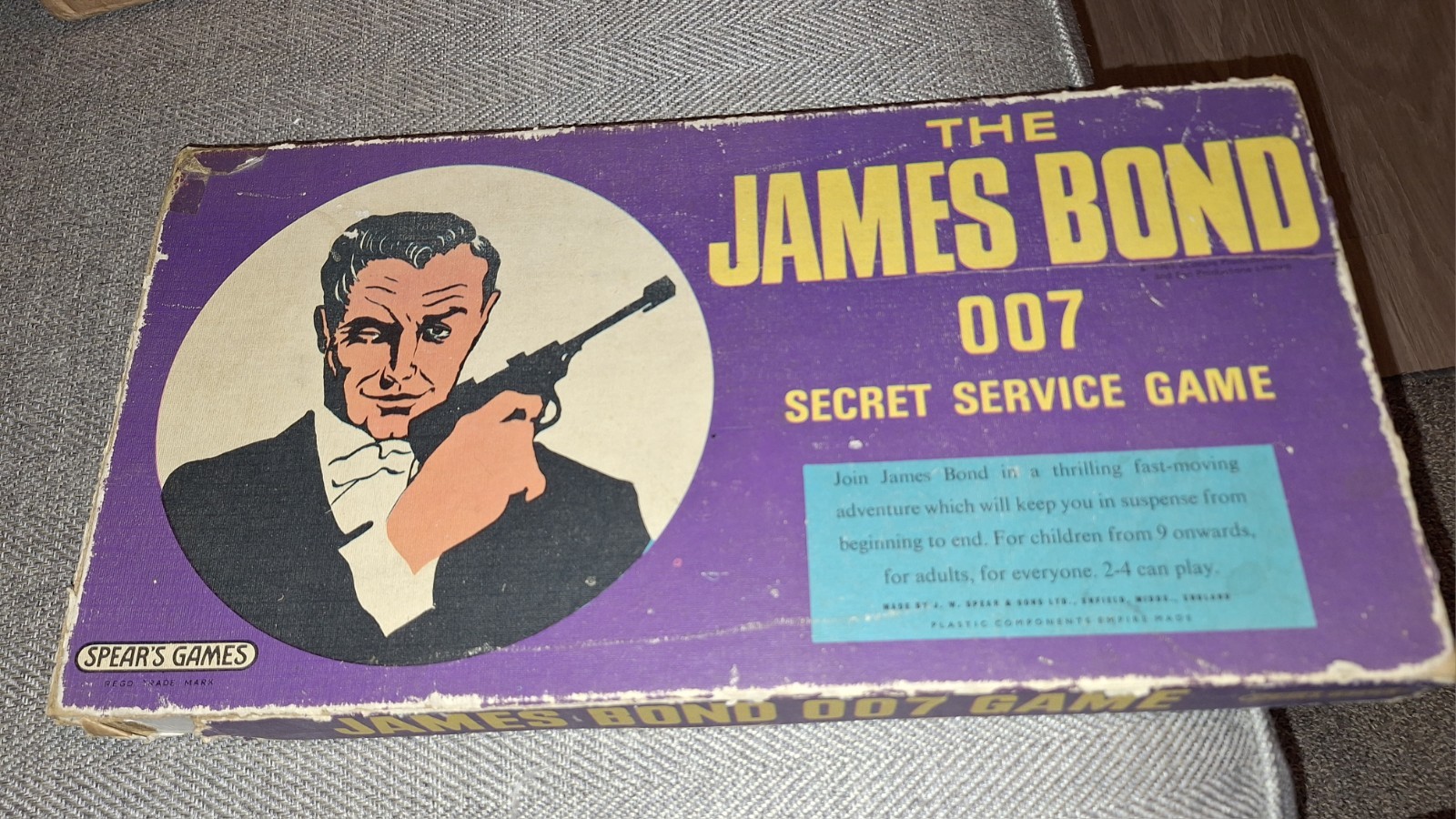 James Bond 007 Secret Service Board Game 1965 Spear’s Games in Original Box
