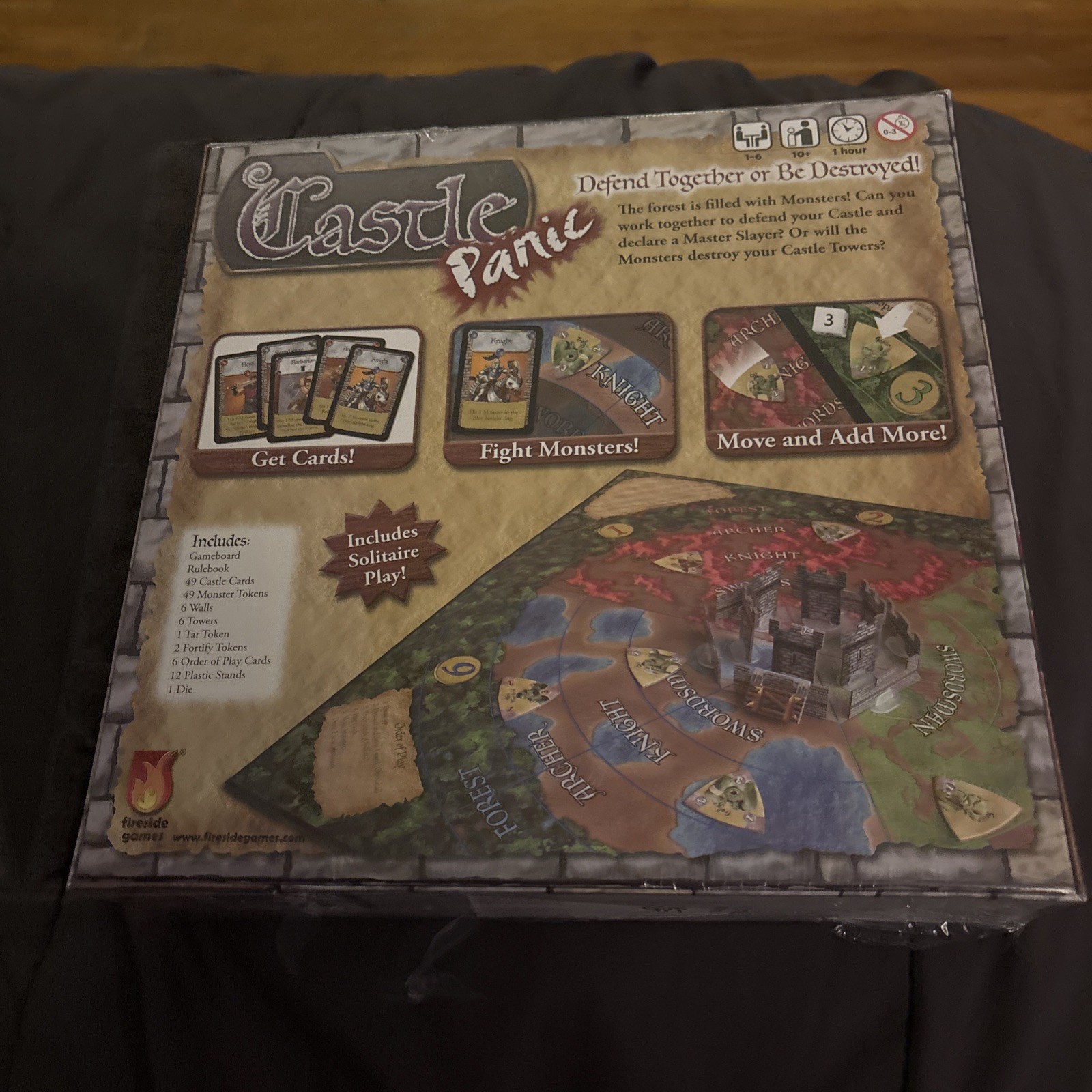 Castle Panic Cooperative Board Game Fireside Games 2011 Complete