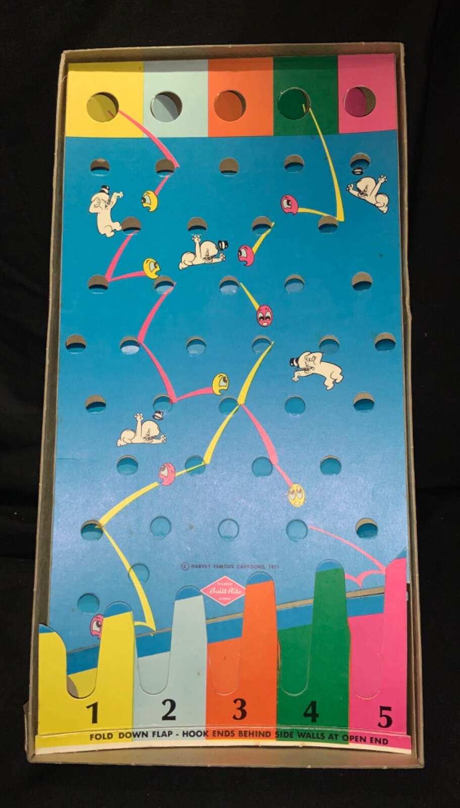 VINTAGE! WARREN BLUE RIBBON GAME – ‘SPOOKY TUFF LITTLE GHOST’ MARBLE MAZE GAME
