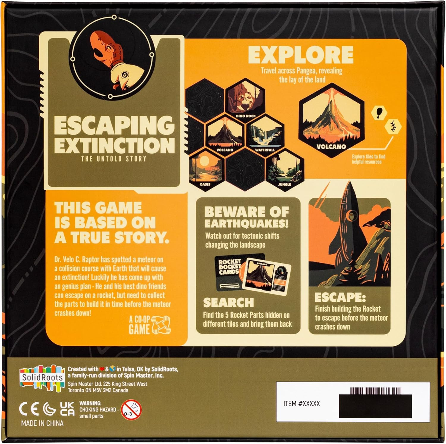 Spin Master Games, Solidroots Escaping Extinction, Cooperative Strategy Board